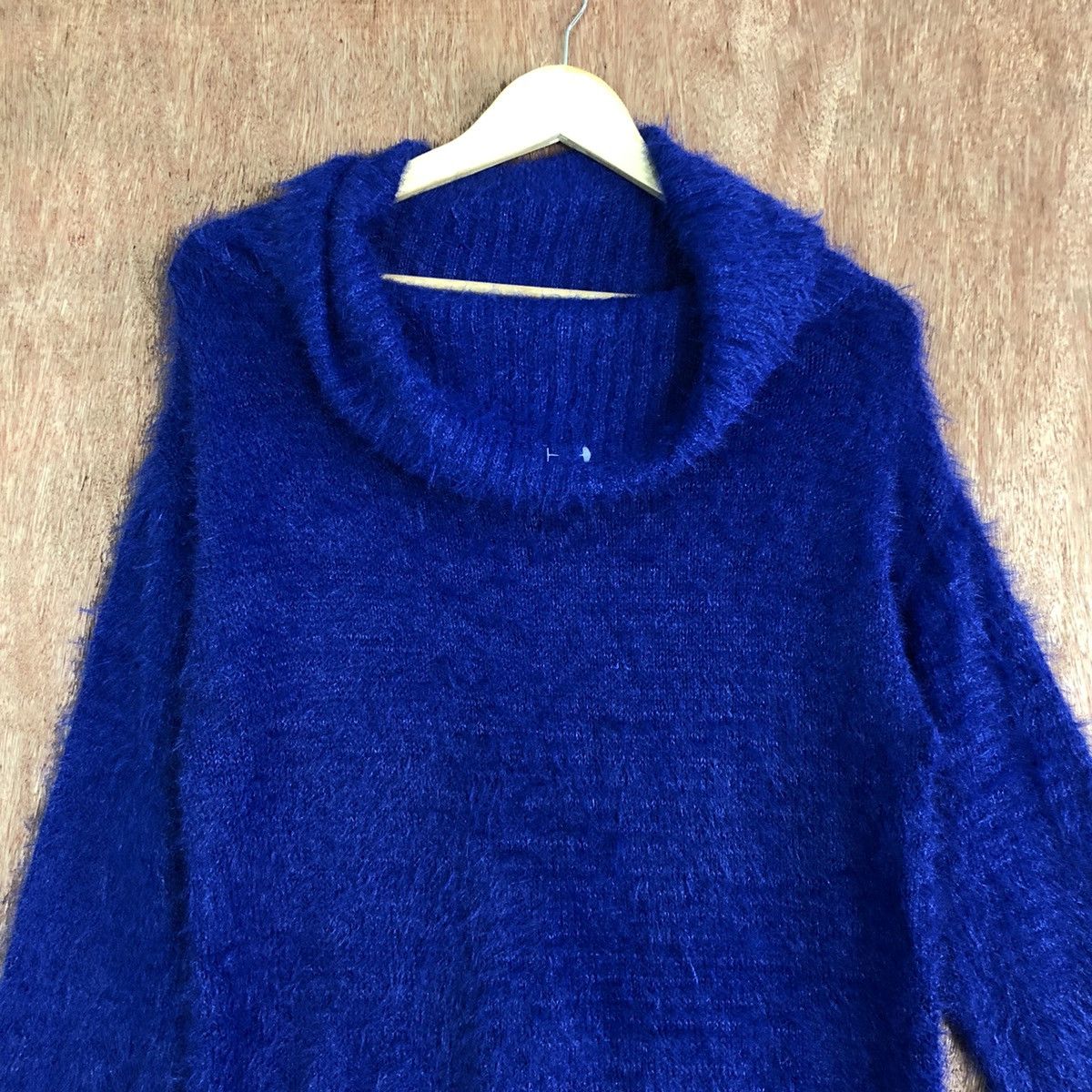 Homespun Knitwear × Japanese Brand Khalita Blue Mohair Turtle Neck Knitwear #347 Size US L / EU 52-54 / 3 - 2 Thumbnail