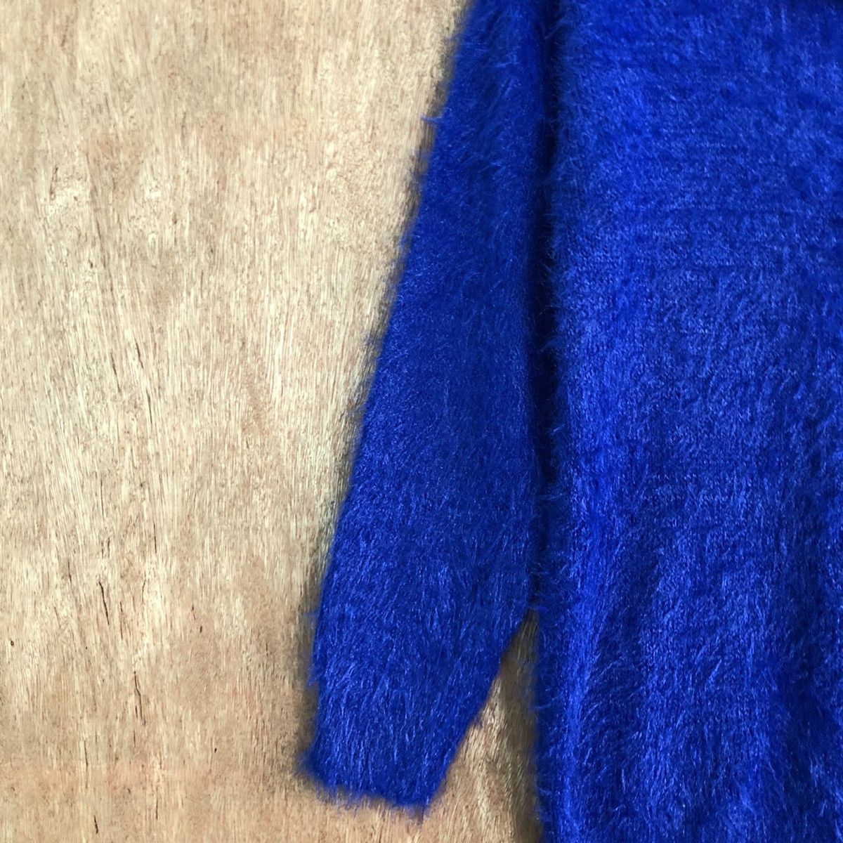 Homespun Knitwear × Japanese Brand Khalita Blue Mohair Turtle Neck Knitwear #347 Size US L / EU 52-54 / 3 - 7 Thumbnail