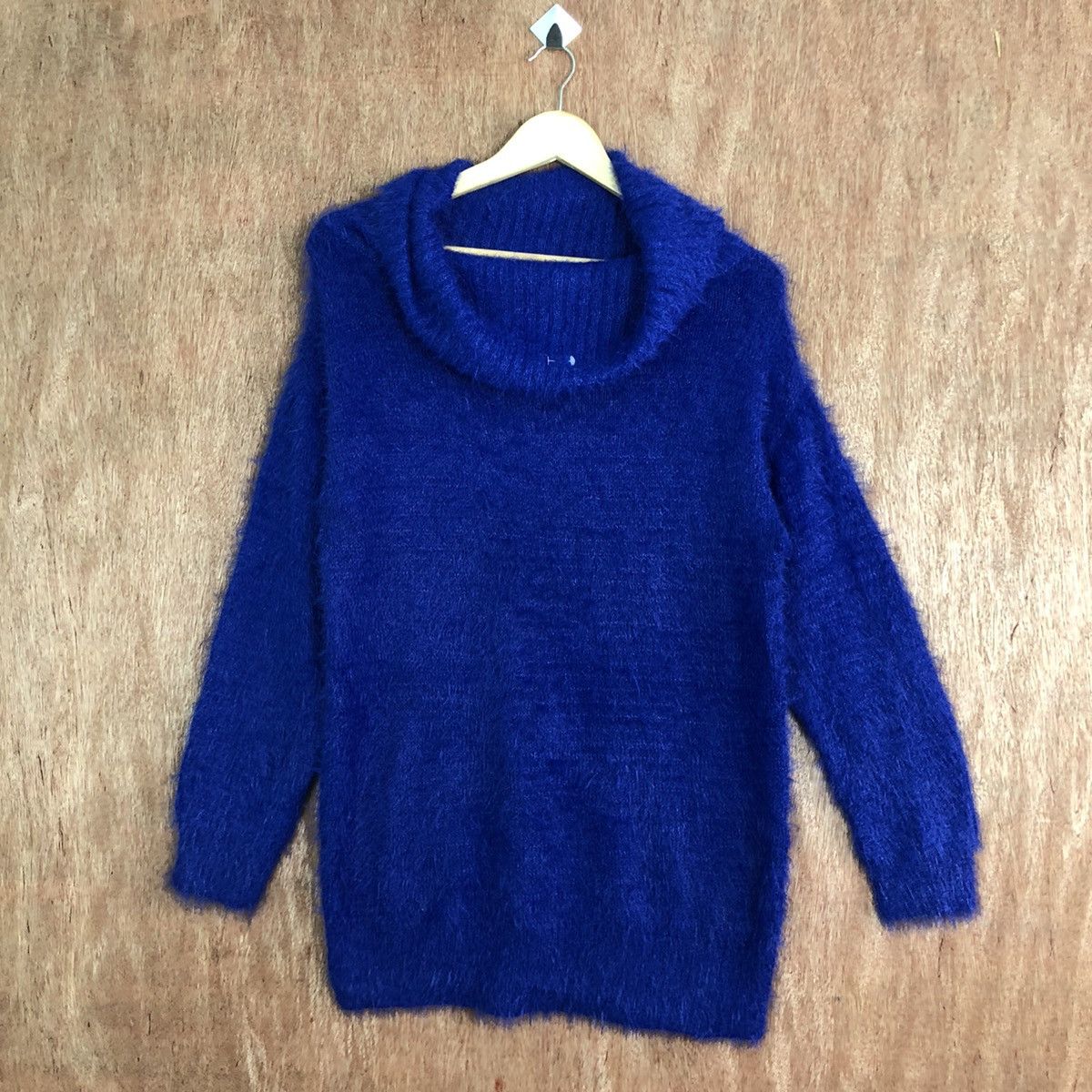 Homespun Knitwear × Japanese Brand Khalita Blue Mohair Turtle Neck Knitwear #347 Size US L / EU 52-54 / 3 - 1 Thumbnail