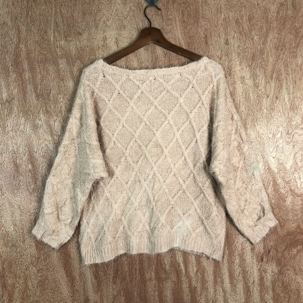 Homespun Knitwear Cecil Mc Bee Light Pink Mohair Shag Shaggy Knitwear Size US M / EU 48-50 / 2 - 10 Thumbnail