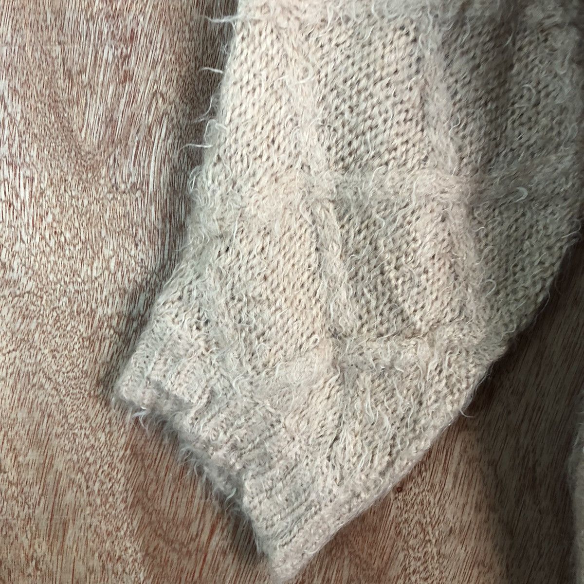 Homespun Knitwear Cecil Mc Bee Light Pink Mohair Shag Shaggy Knitwear Size US M / EU 48-50 / 2 - 6 Thumbnail