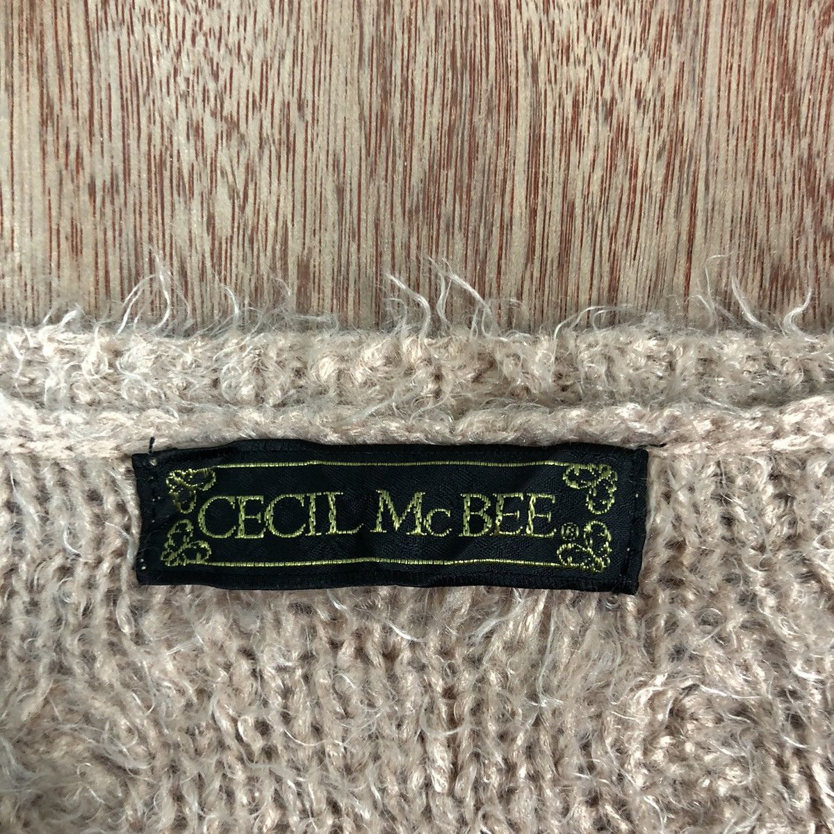Homespun Knitwear Cecil Mc Bee Light Pink Mohair Shag Shaggy Knitwear Size US M / EU 48-50 / 2 - 9 Thumbnail