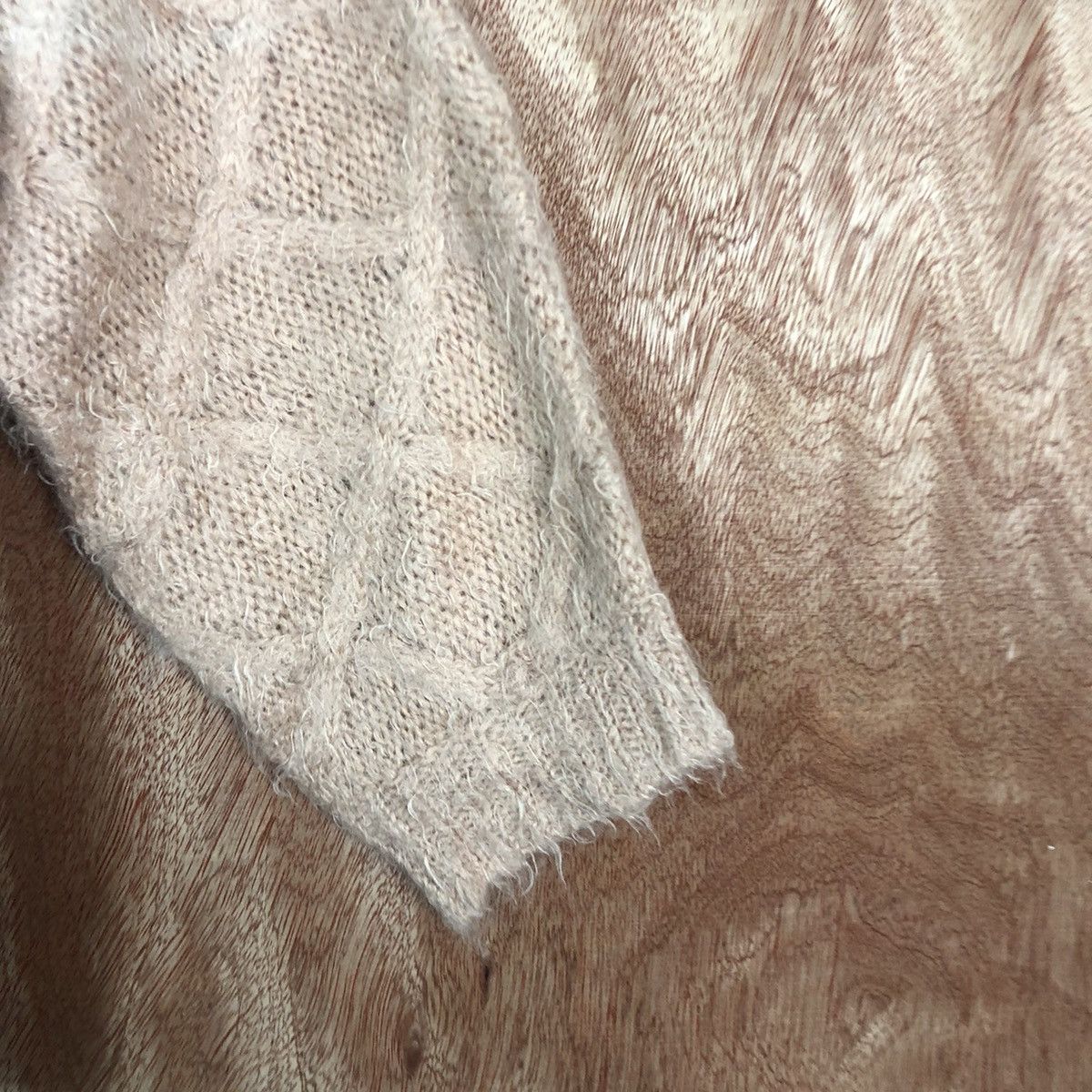 Homespun Knitwear Cecil Mc Bee Light Pink Mohair Shag Shaggy Knitwear Size US M / EU 48-50 / 2 - 4 Thumbnail