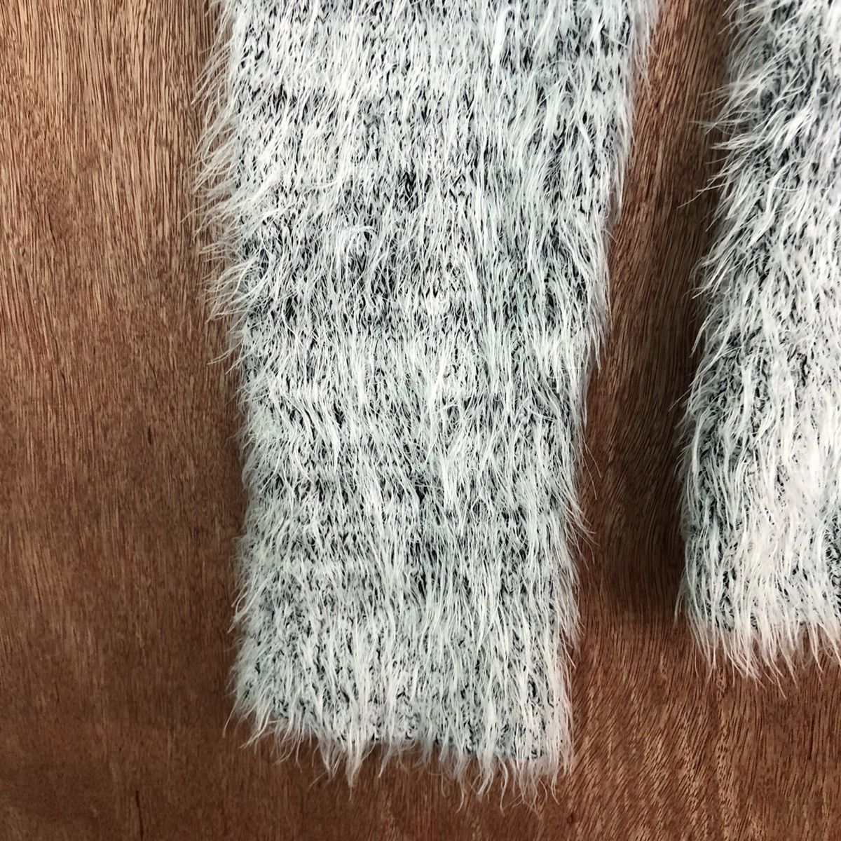 Homespun Knitwear Raf Raf White Black Mohair Turtle Neck Knitwear Size US M / EU 48-50 / 2 - 5 Thumbnail