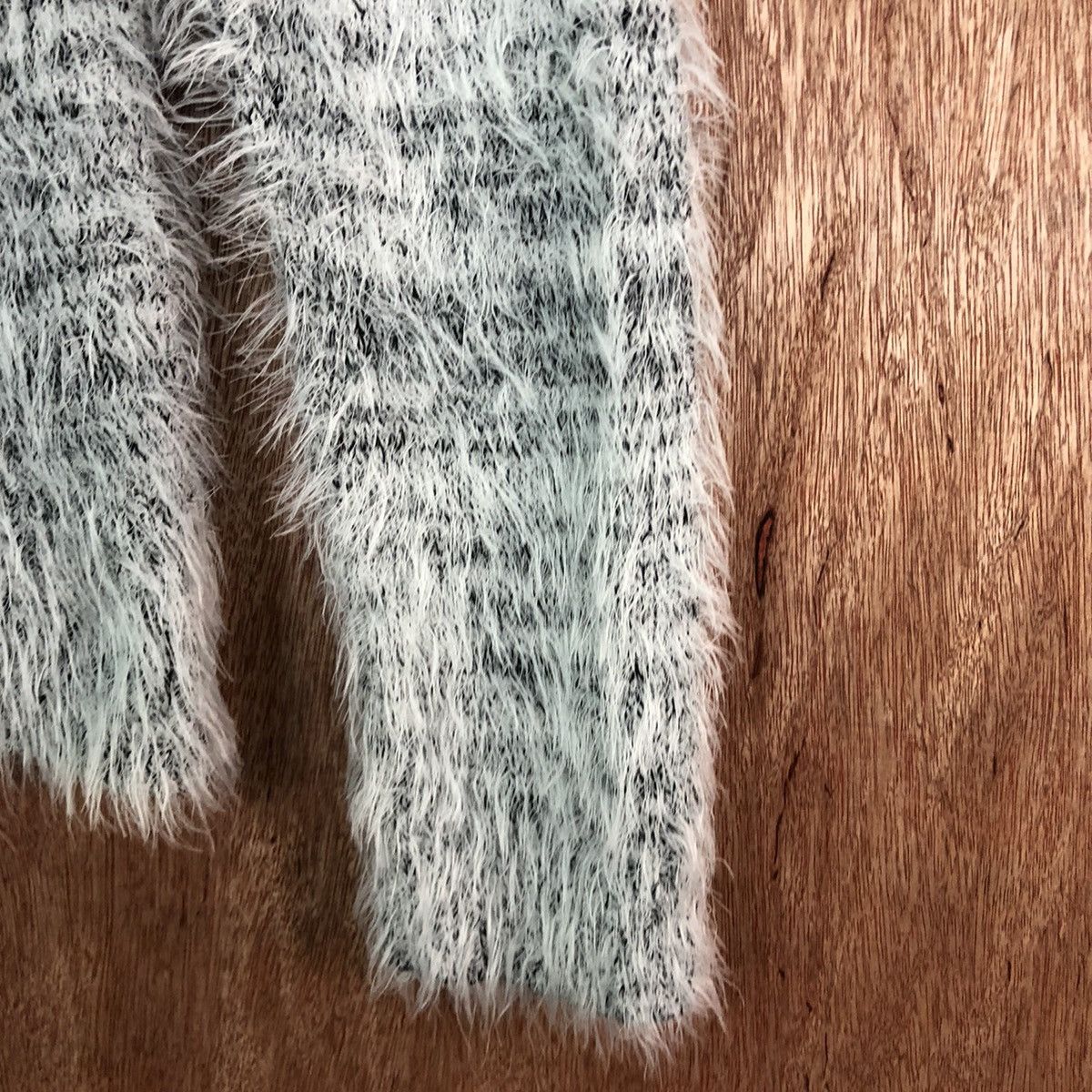 Homespun Knitwear Raf Raf White Black Mohair Turtle Neck Knitwear Size US M / EU 48-50 / 2 - 3 Thumbnail