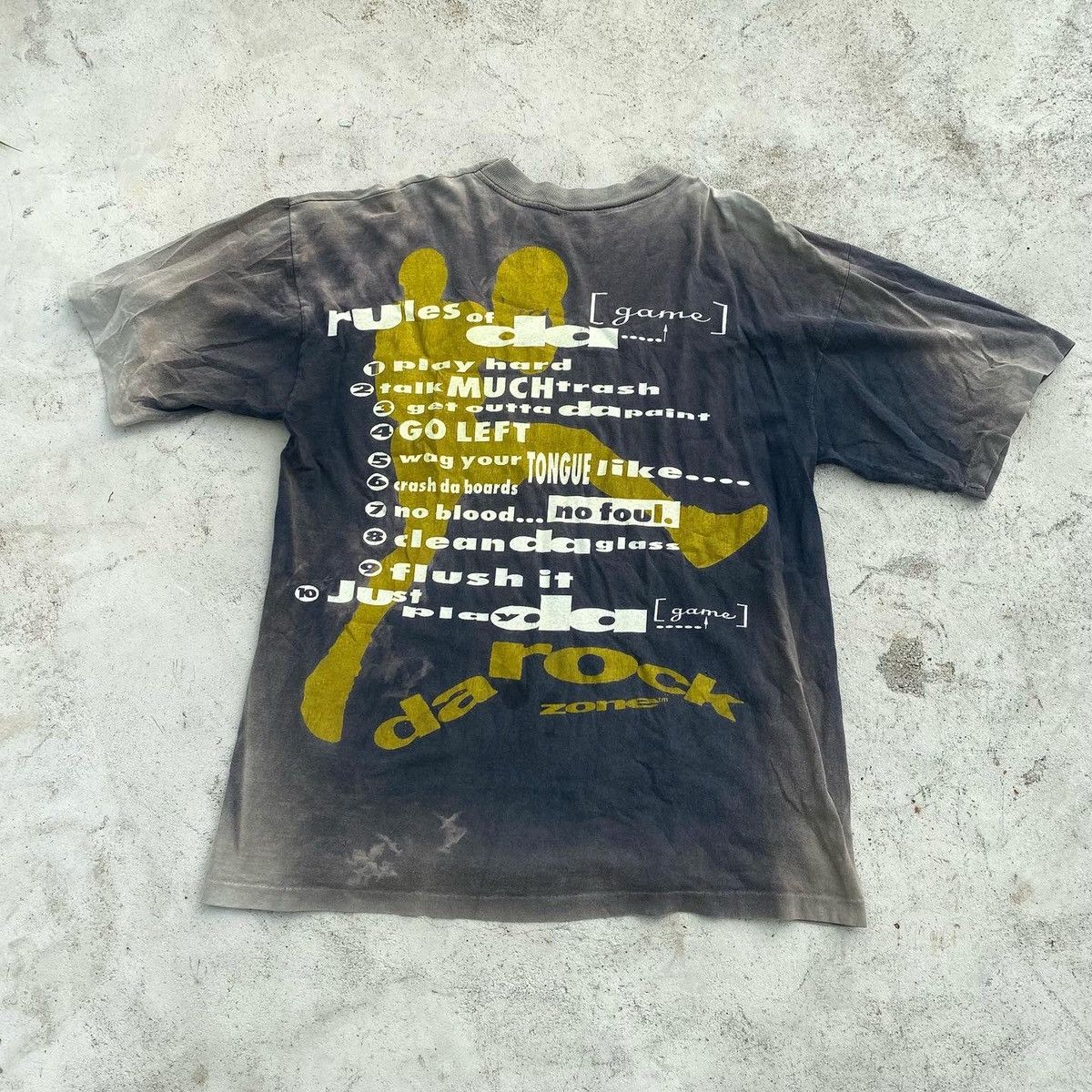 NBA × Vintage Da Rock Zone Basketball Rules Vintage shirt Size US XL / EU 56 / 4 - 1 Thumbnail