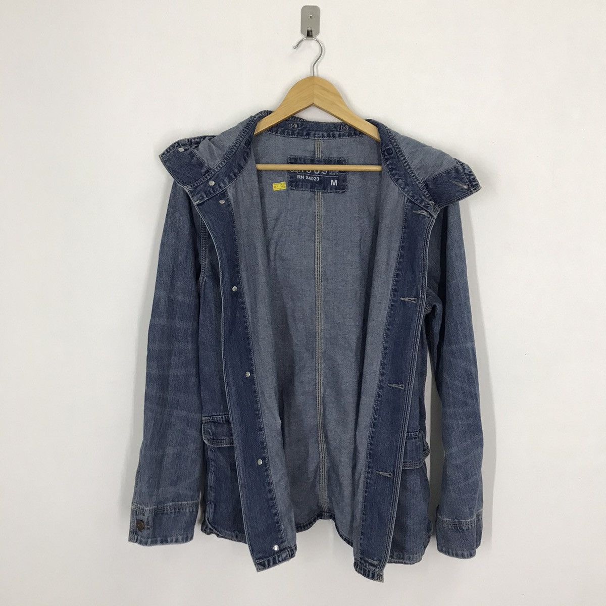 Gap Best offer🔥Gap 1969 Button Hoodies Denim Jacket Size US M / EU 48-50 / 2 - 5 Thumbnail