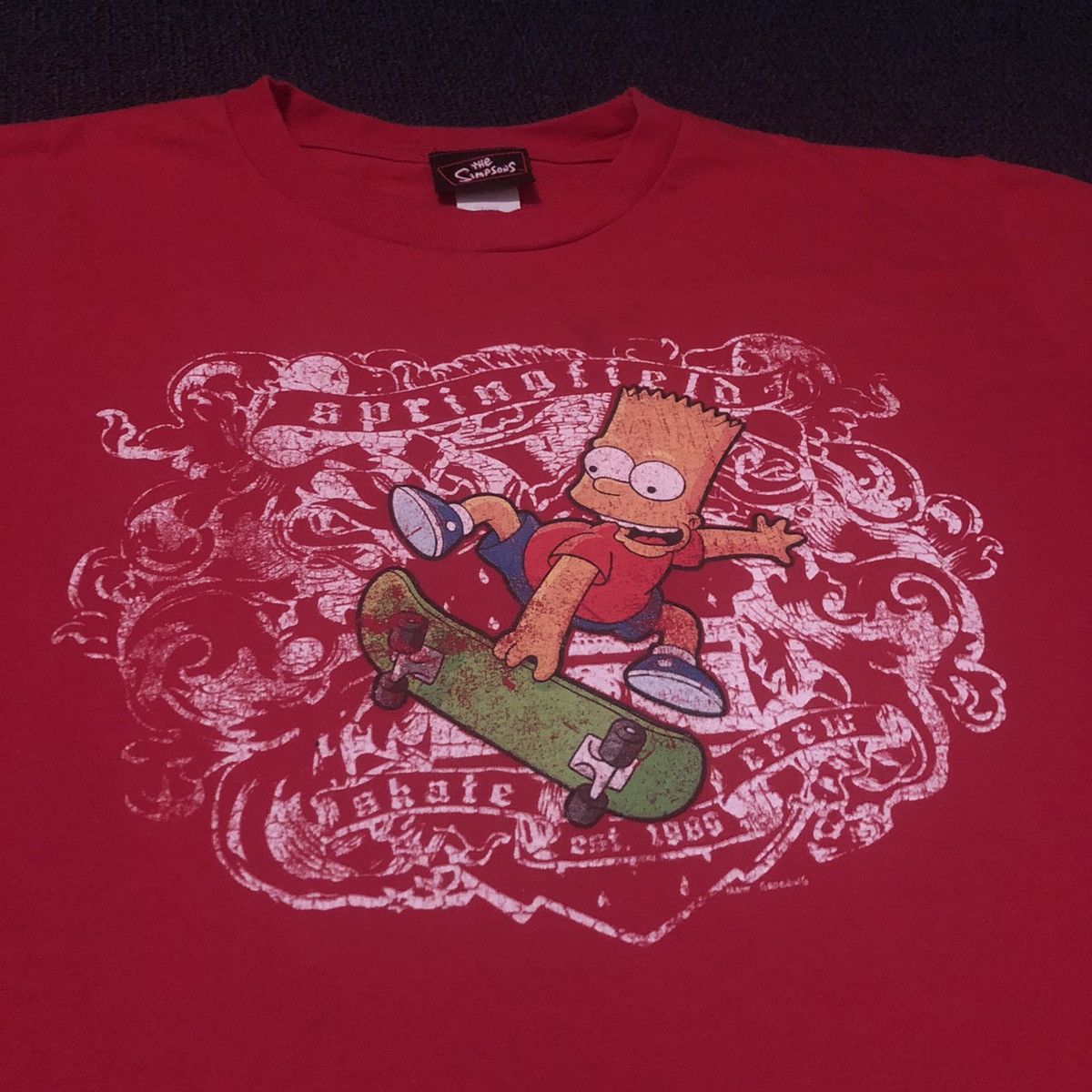 The Simpsons × Vintage Vintage Y2K The Simpsons Bart Simpson Skate Crew Graphic Tee Size US S / EU 44-46 / 1 - 2 Thumbnail