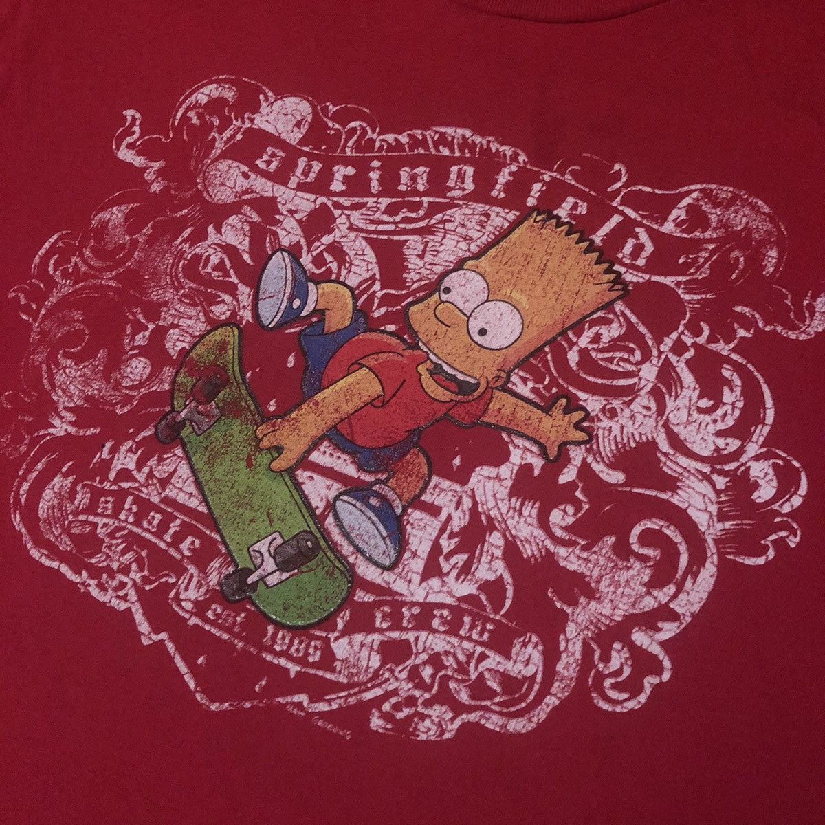 The Simpsons × Vintage Vintage Y2K The Simpsons Bart Simpson Skate Crew Graphic Tee Size US S / EU 44-46 / 1 - 4 Thumbnail