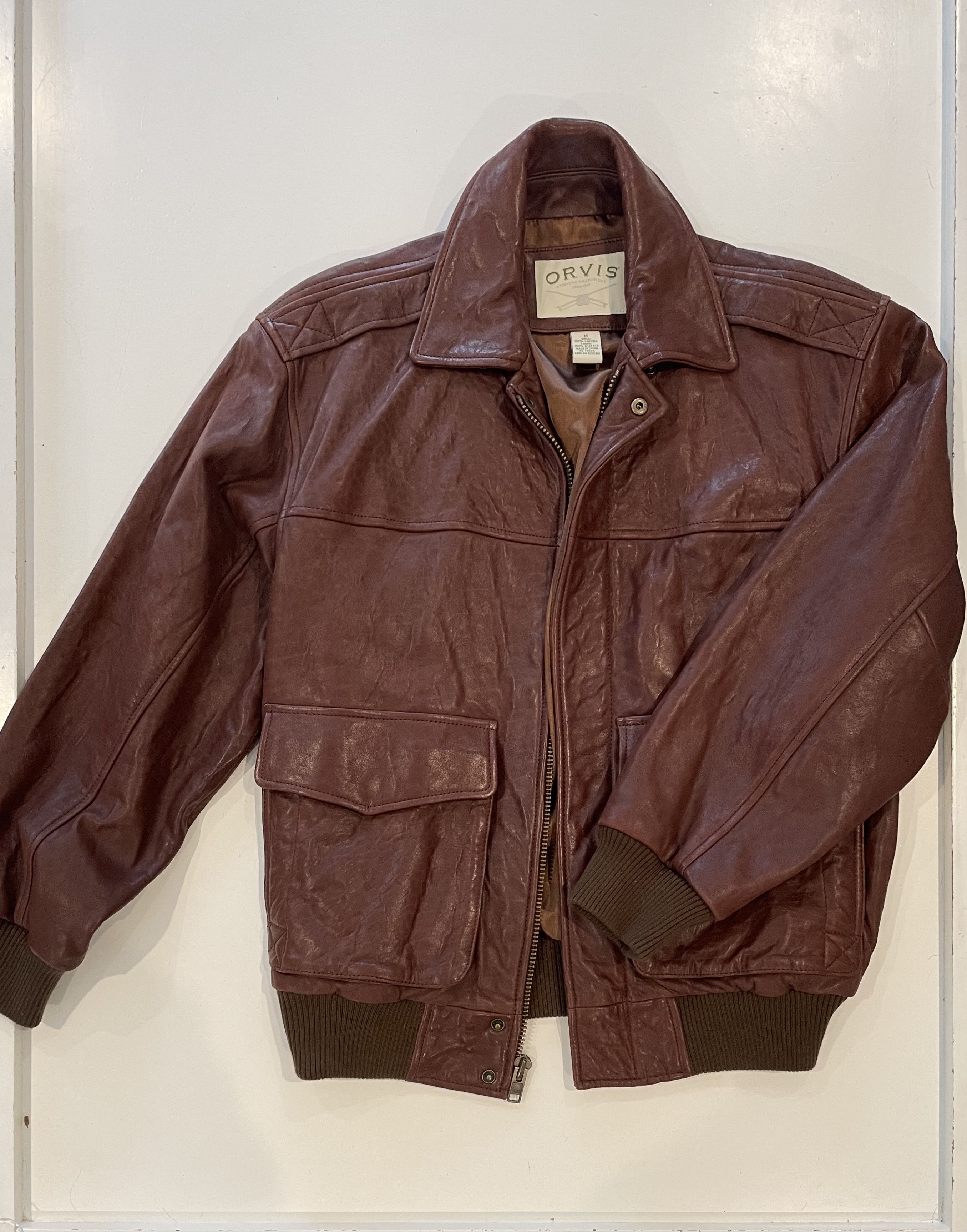 Orvis Bandera Leather Jacket Grailed