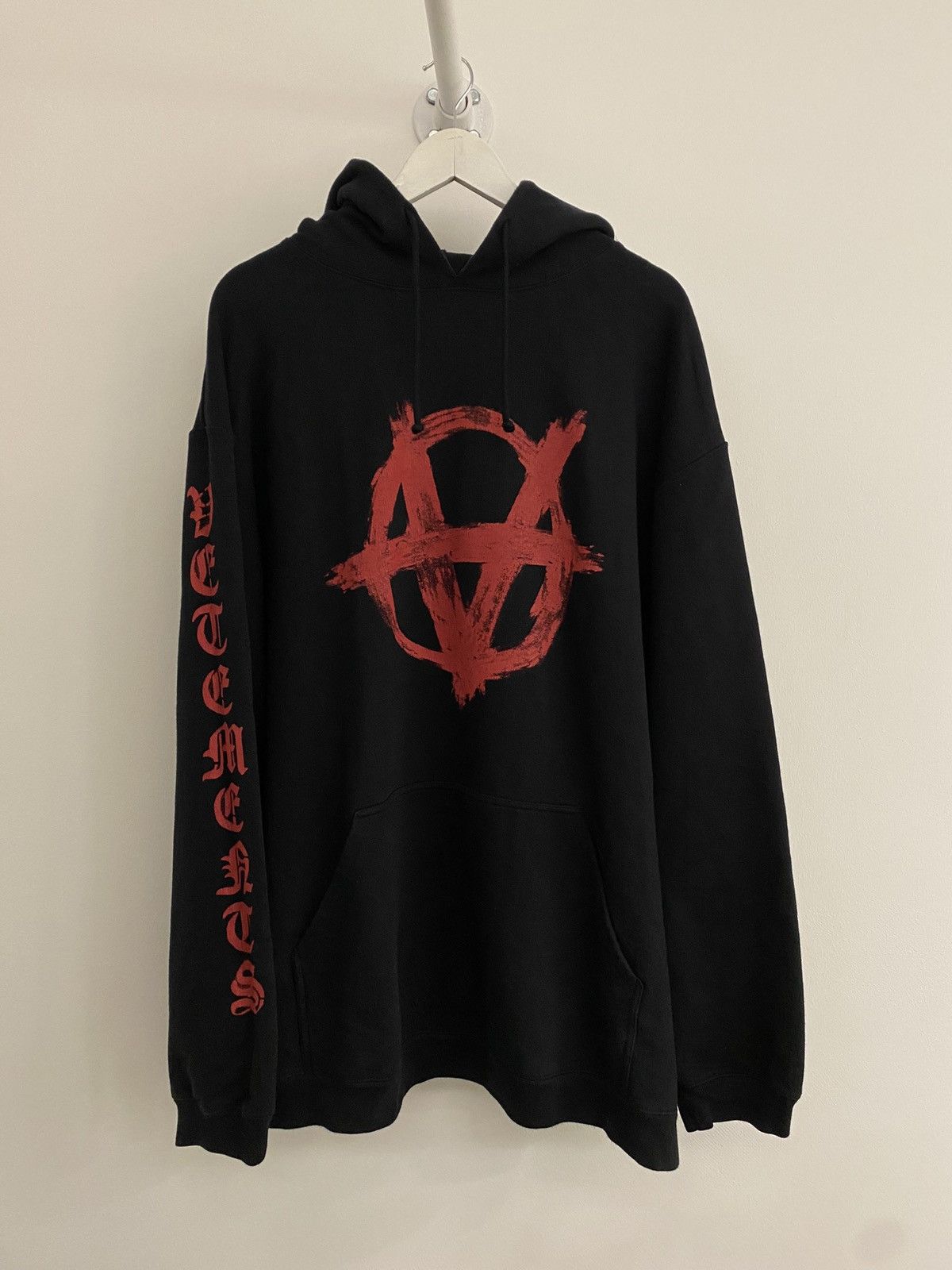 Vetements Vetements Anarchy hoodie black S oversized 2020