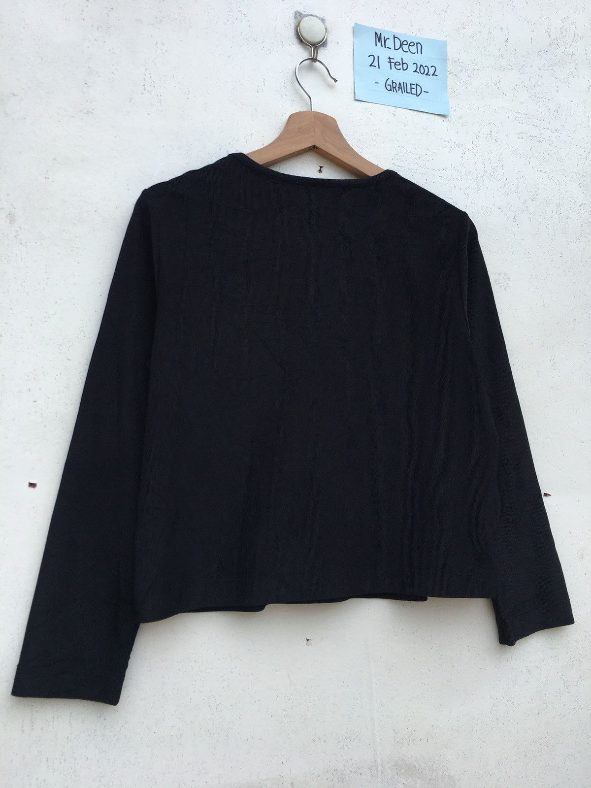 Kenzo Rare Kenzo Plain Cropped Top Longsleeve Shirt Size US S / EU 44-46 / 1 - 11 Thumbnail