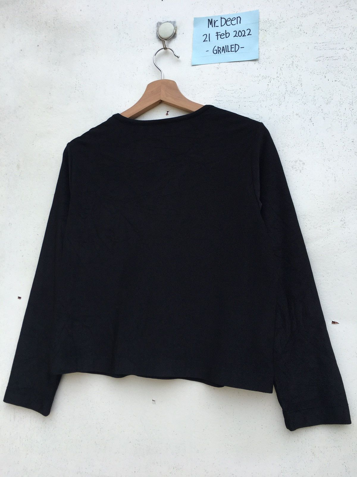 Kenzo Rare Kenzo Plain Cropped Top Longsleeve Shirt Size US S / EU 44-46 / 1 - 12 Thumbnail