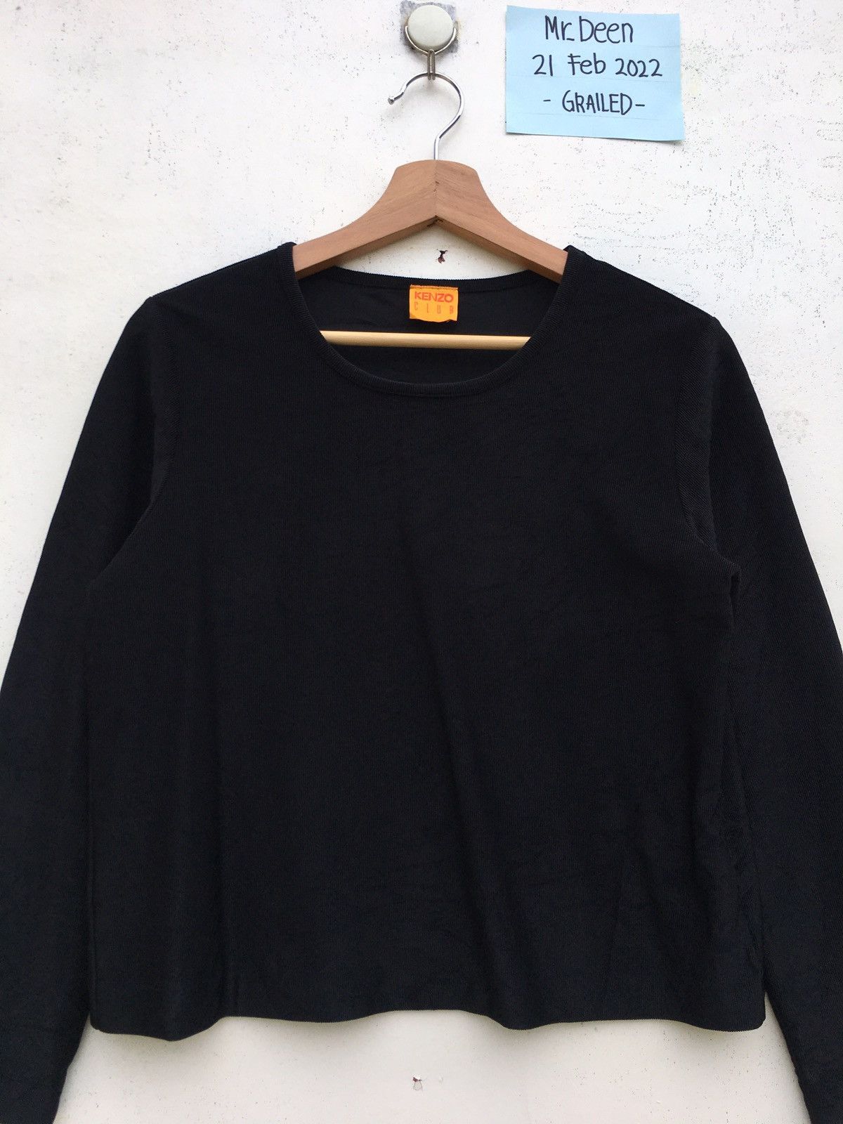 Kenzo Rare Kenzo Plain Cropped Top Longsleeve Shirt Size US S / EU 44-46 / 1 - 4 Thumbnail