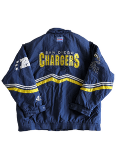 STARTER LA San Diego CHARGERS NFL Satin Bomber Jacket Vintage 90 80s USA  Rare XL