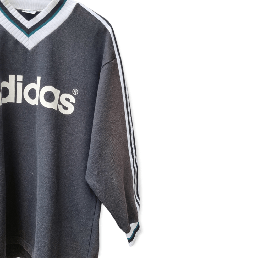 Adidas × Descente × Vintage Trashed vintage adidas stripes faded Size US XL / EU 56 / 4 - 3 Thumbnail