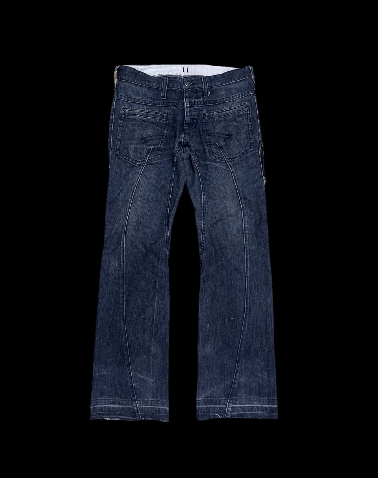 Rare🔥Neil Barret distress bootcut trashed leg