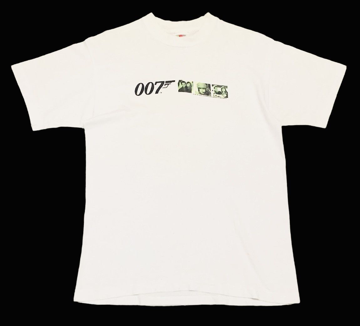 Rare Design Vintage Action Movie James Bond 007 T-shirt 1996, image size:1150x1042