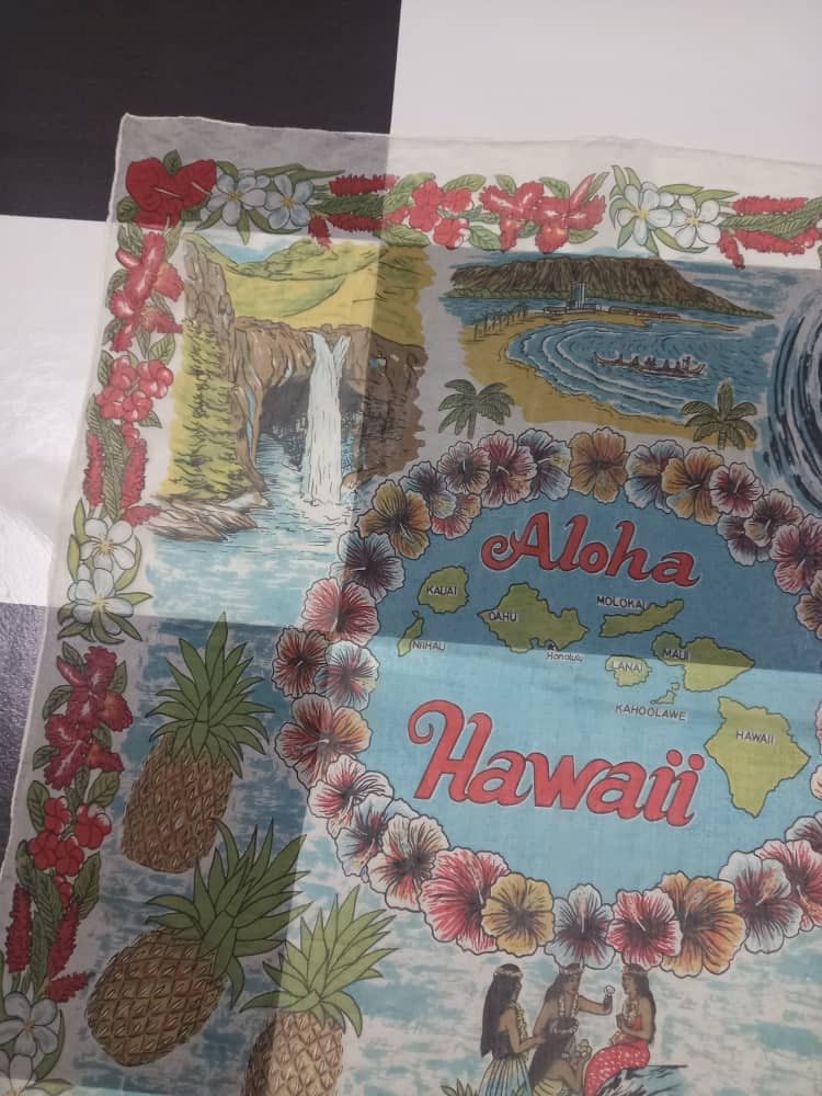 Other Vintage Hawaii Aloha Scarf Size ONE SIZE - 2 Thumbnail