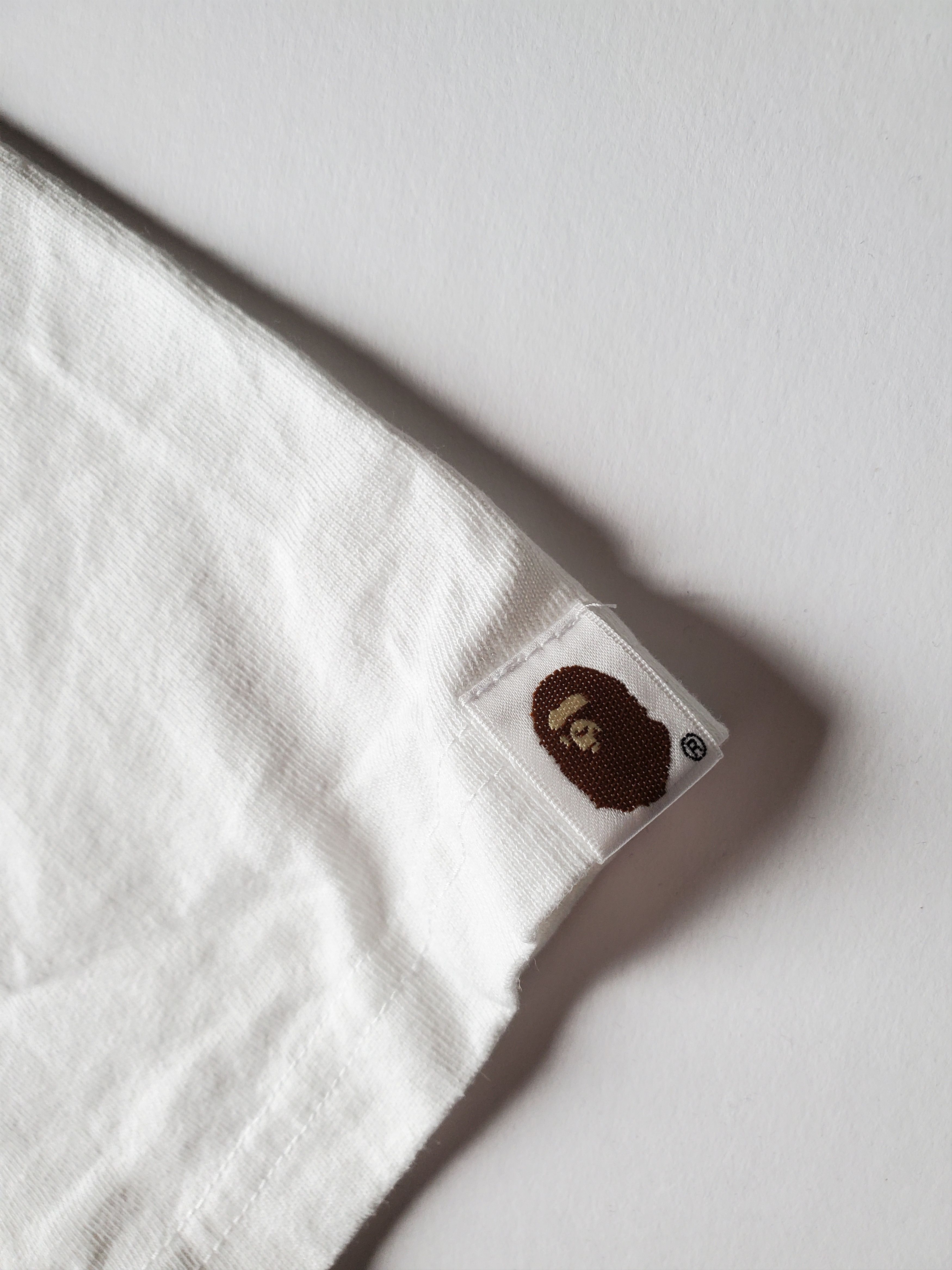 Bape BAPE A Bathing Ape Pocket Tee White T-Shirt Sz Large Size US L / EU 52-54 / 3 - 5 Thumbnail