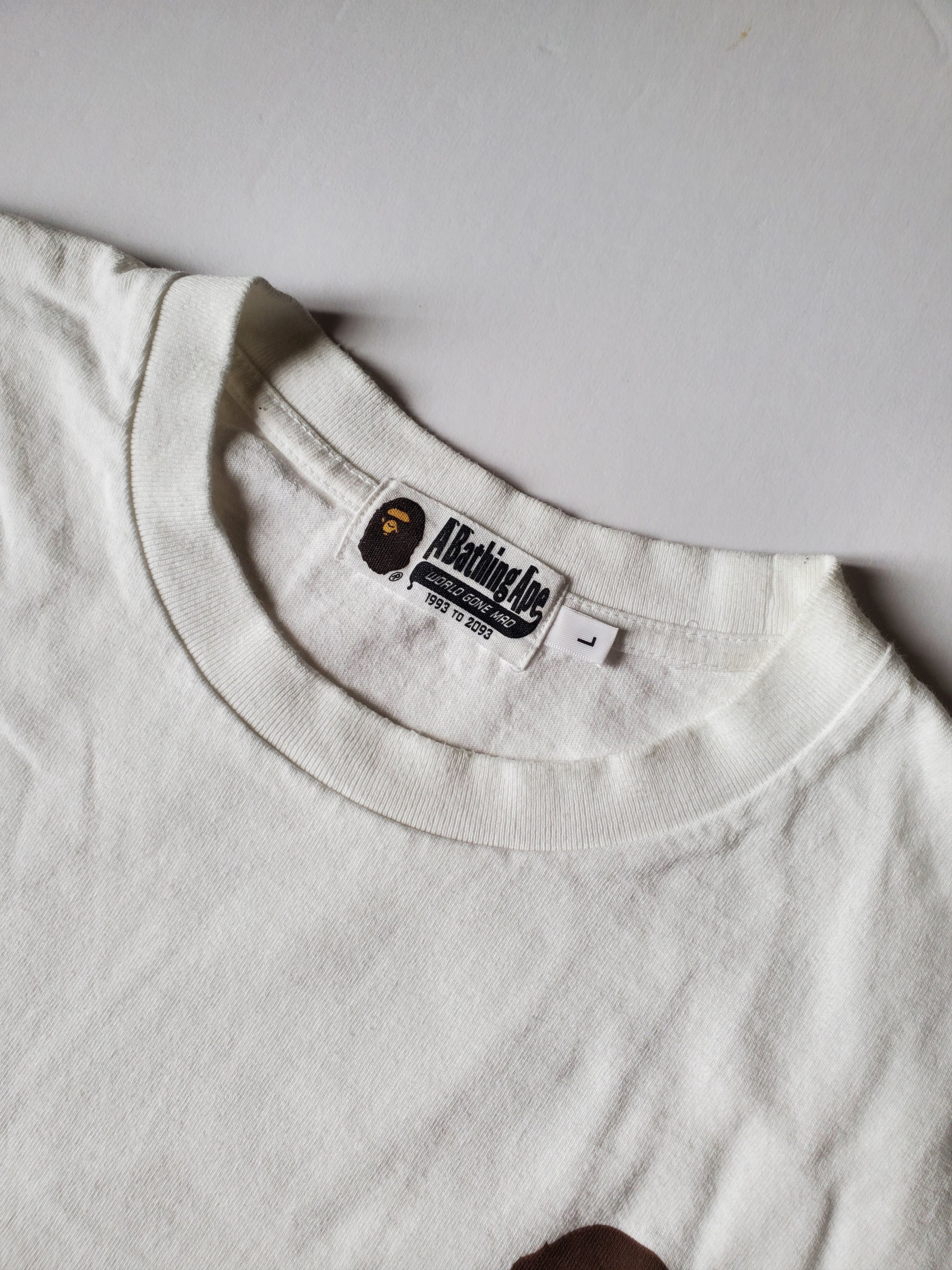 Bape BAPE A Bathing Ape Pocket Tee White T-Shirt Sz Large Size US L / EU 52-54 / 3 - 3 Thumbnail