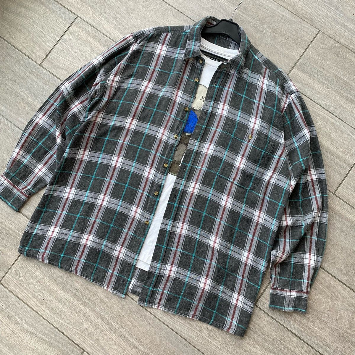 Flannel × Vintage Vintage Flannel Shirt Travis Scott Style Size US L / EU 52-54 / 3 - 1 Thumbnail