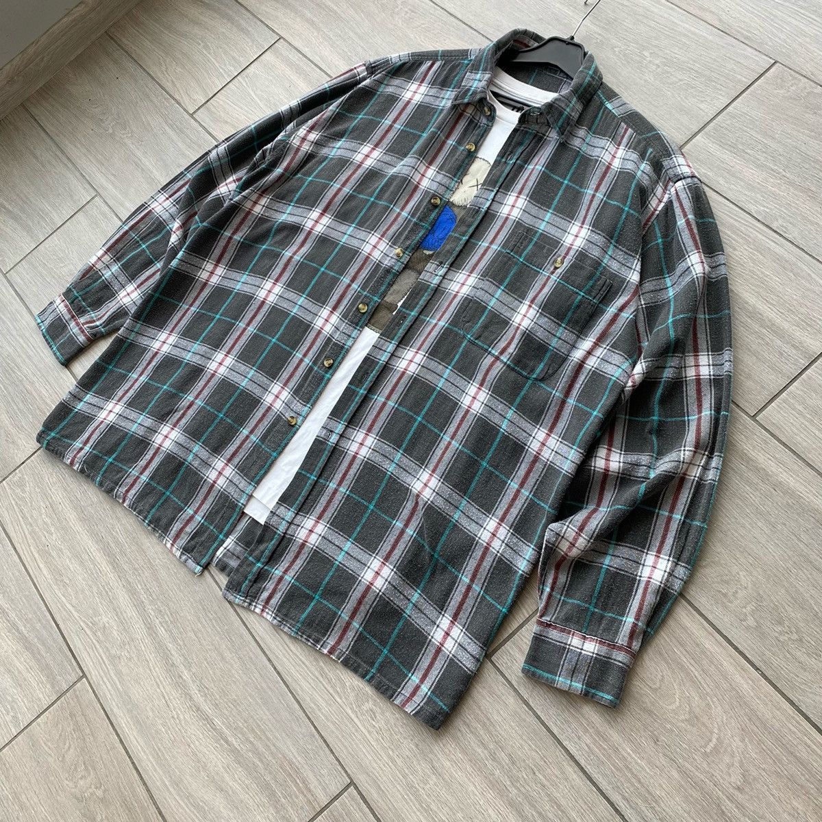 Flannel × Vintage Vintage Flannel Shirt Travis Scott Style Size US L / EU 52-54 / 3 - 2 Thumbnail