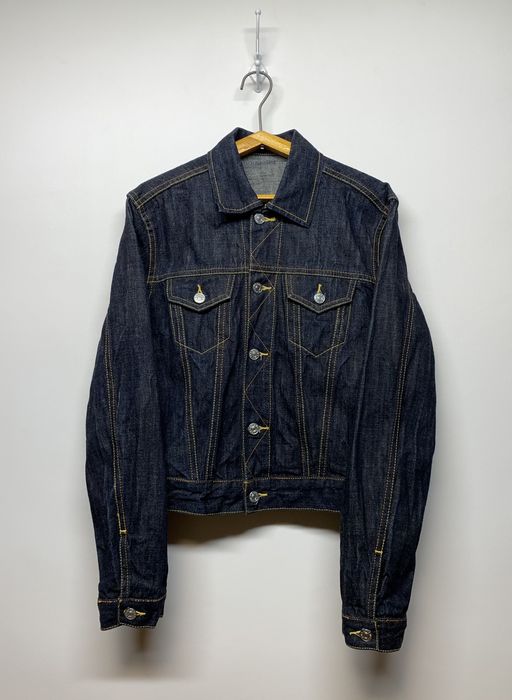 Vintage Vintage Rare Evisu Maniacs Denim Jacket Blue | Grailed