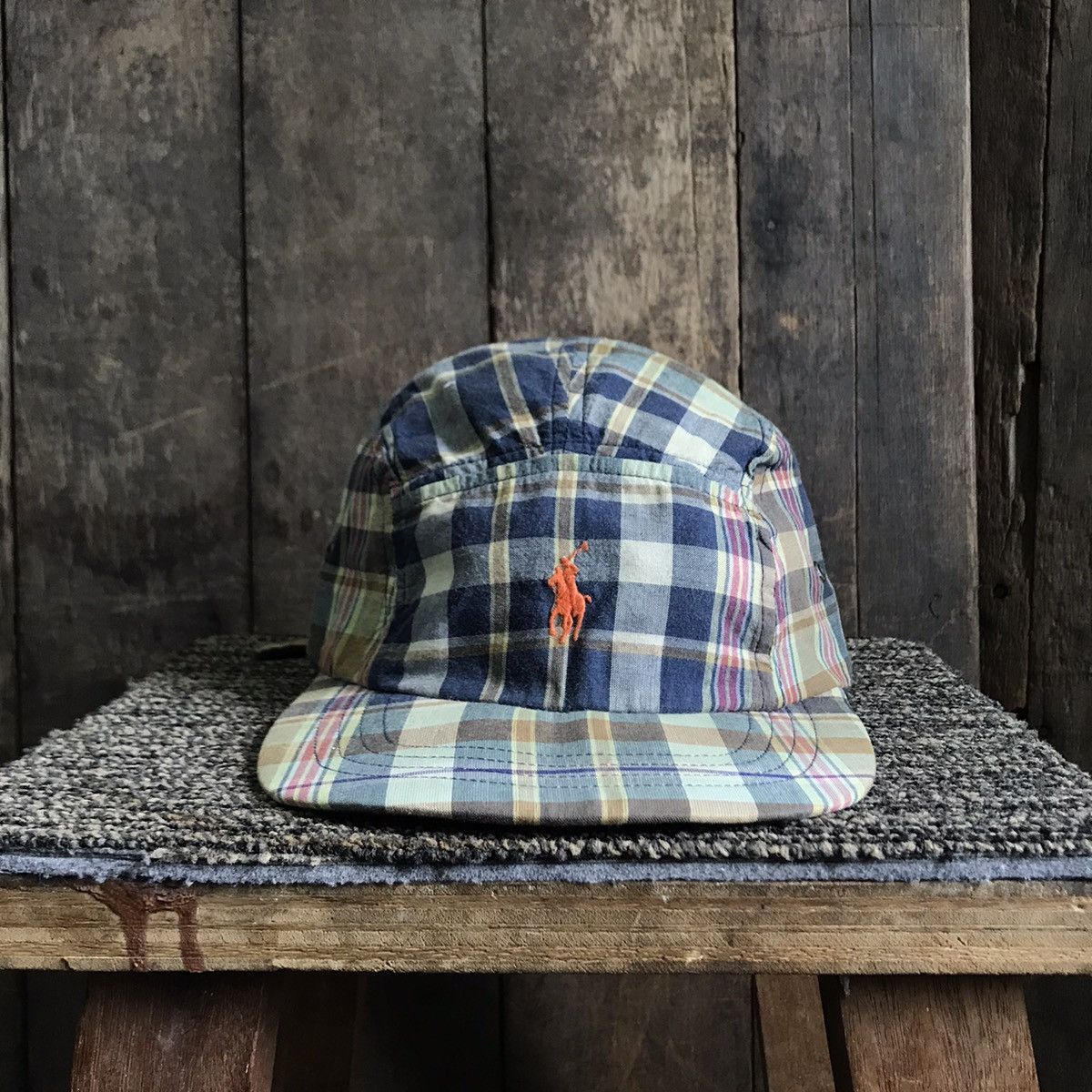 Polo Ralph Lauren Vintage Vintage Polo RL Checkered 5 Panel Hat Grailed