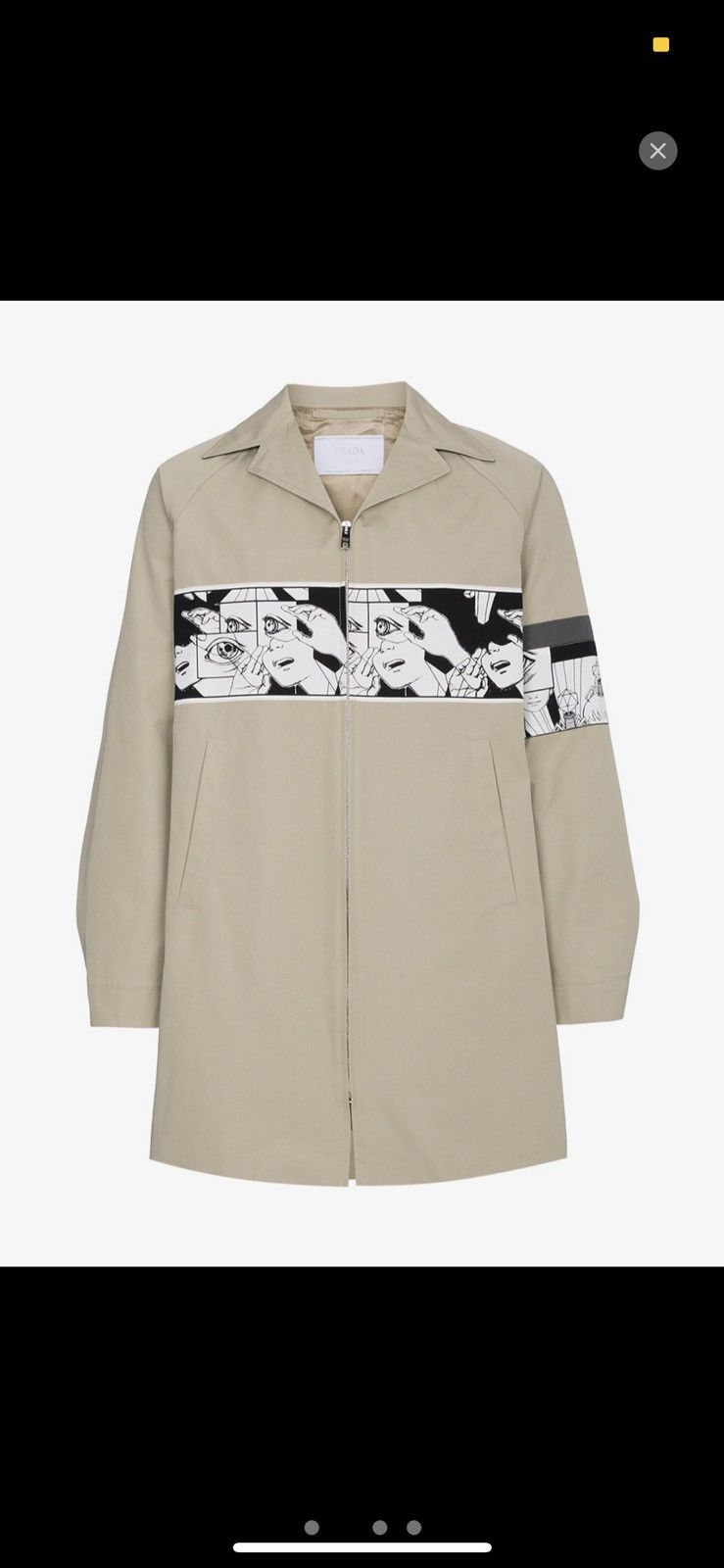 Prada Comics print cotton blouson - Black - Men