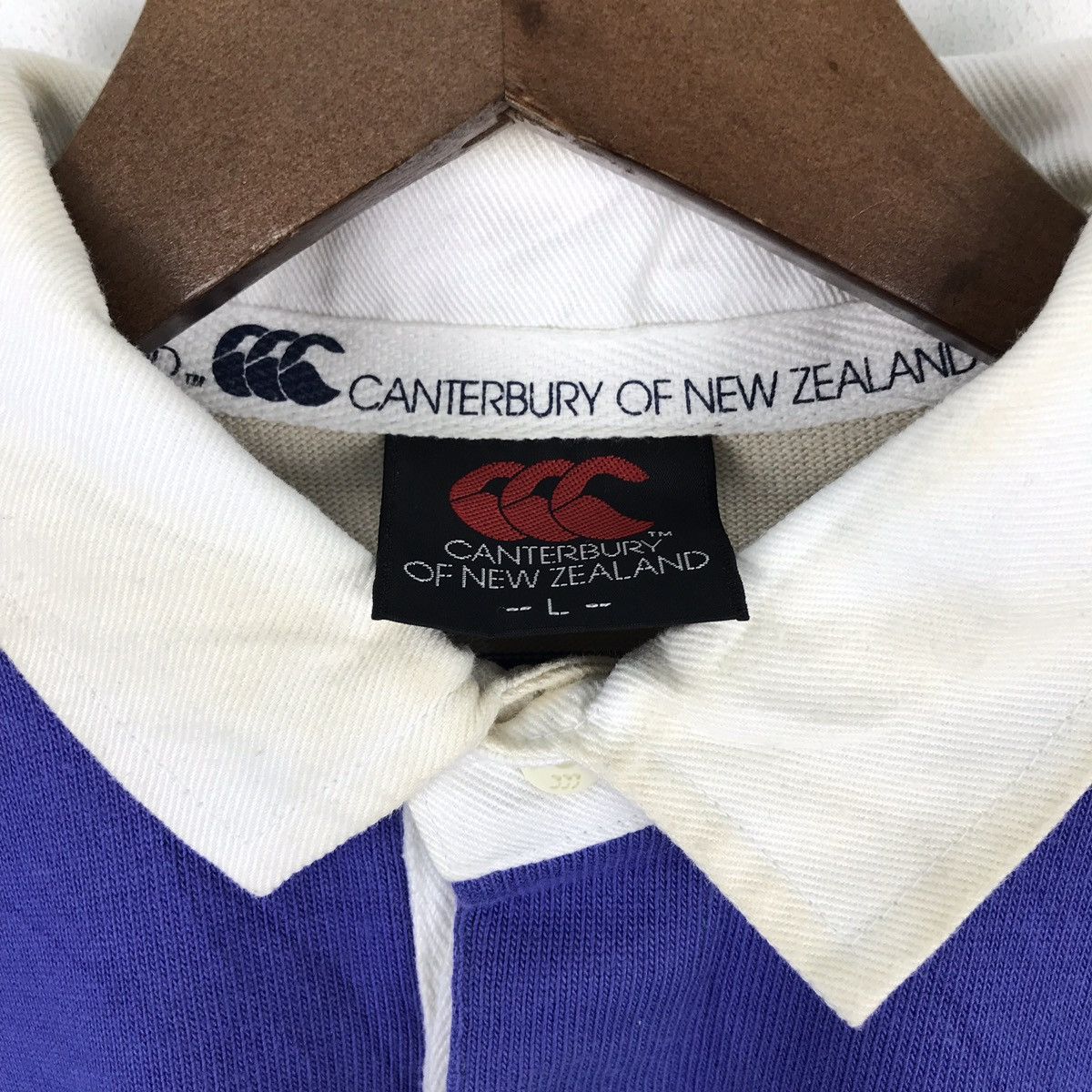 Canterbury of New Zealand 🍓FINAL DROP🍓SH0063 CANTERBURRY STRIPES LONGSLEEVE POLO SHIRT Size US L / EU 52-54 / 3 - 4 Thumbnail