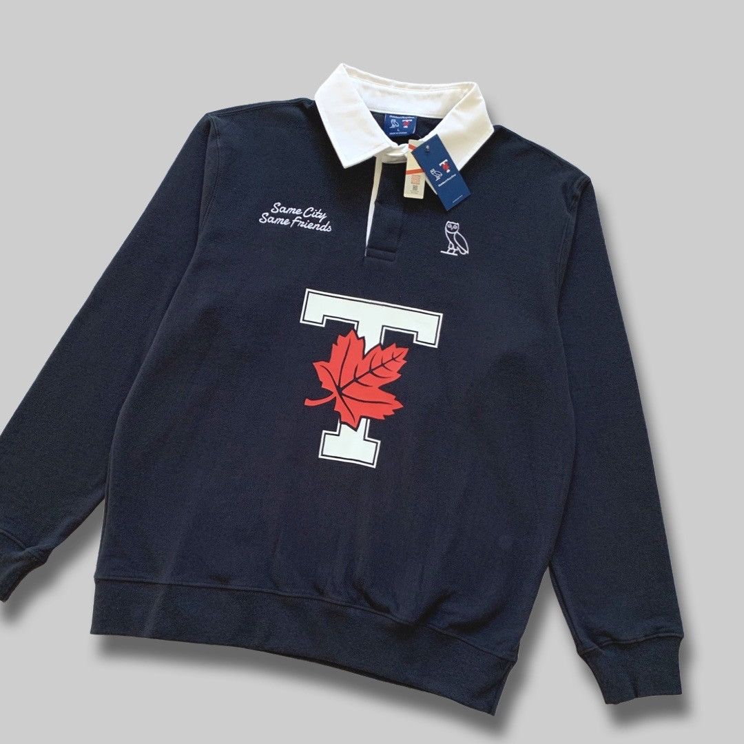 Drake OVO X UofT Rugby Polo - Navy Size US XL / EU 56 / 4 - 3 Thumbnail