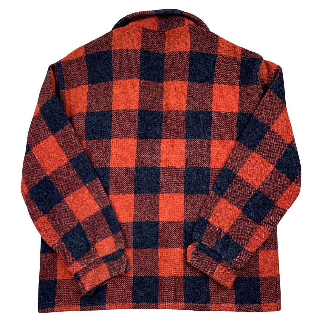 Vintage Vintage 50s Woolrich Mackinaw Red Plaid Wool Hunting Jacket Size US L / EU 52-54 / 3 - 2 Thumbnail