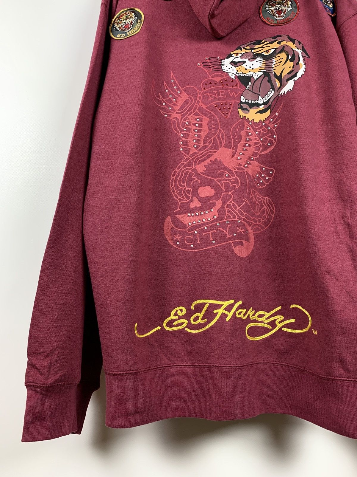 Christian Audigier Ed Hardy by Christian Audigier Red Tiger Hoodie 3Xl Size US XXL / EU 58 / 5 - 6 Thumbnail