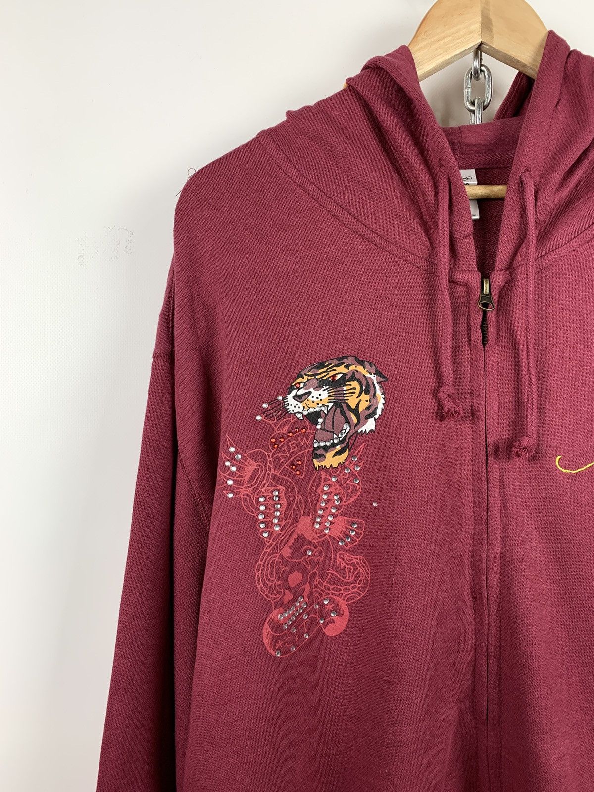 Christian Audigier Ed Hardy by Christian Audigier Red Tiger Hoodie 3Xl Size US XXL / EU 58 / 5 - 9 Thumbnail