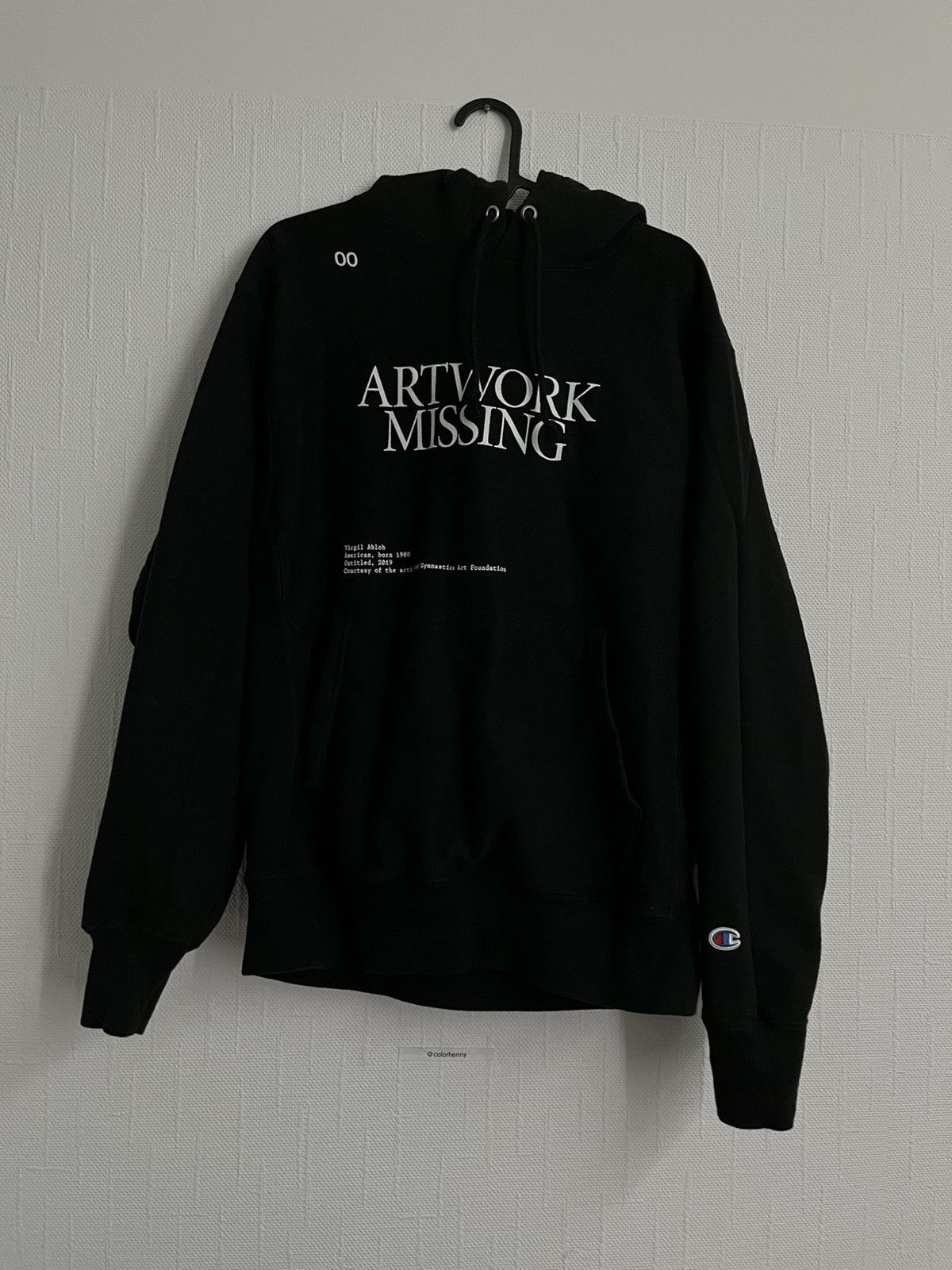 Off-White Off-White Virgil Abloh ICA Artwork Missing Hoodie