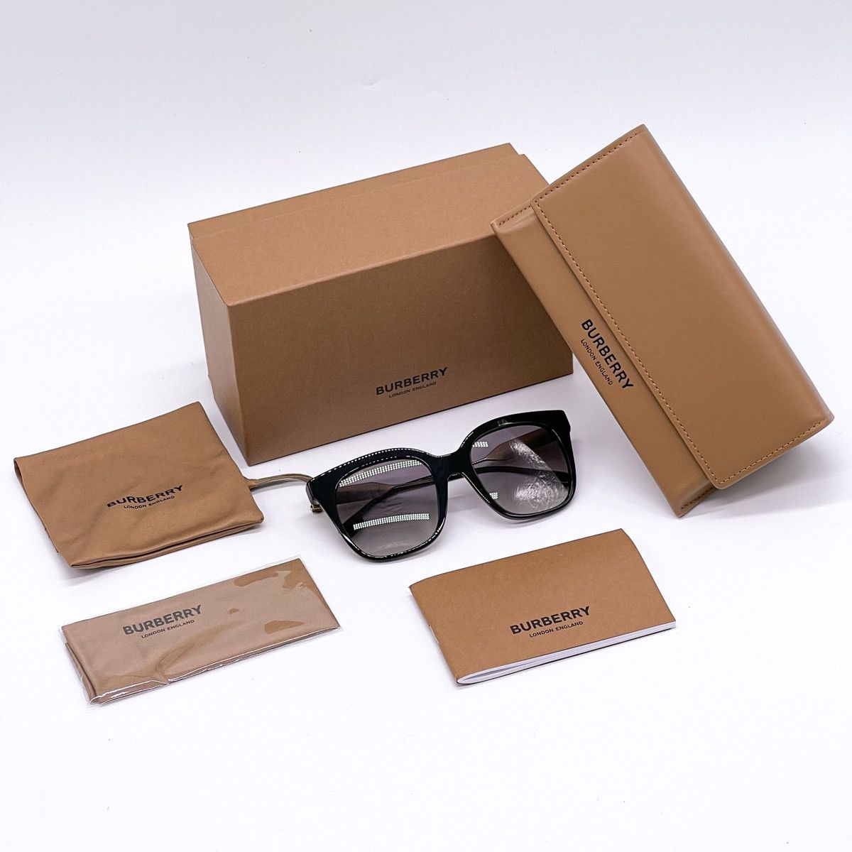 Burberry NEW BURBERRY EVELYN BE4328 3001/11 WOMEN’S SUNGLASSES B 4328 Size ONE SIZE - 12 Thumbnail