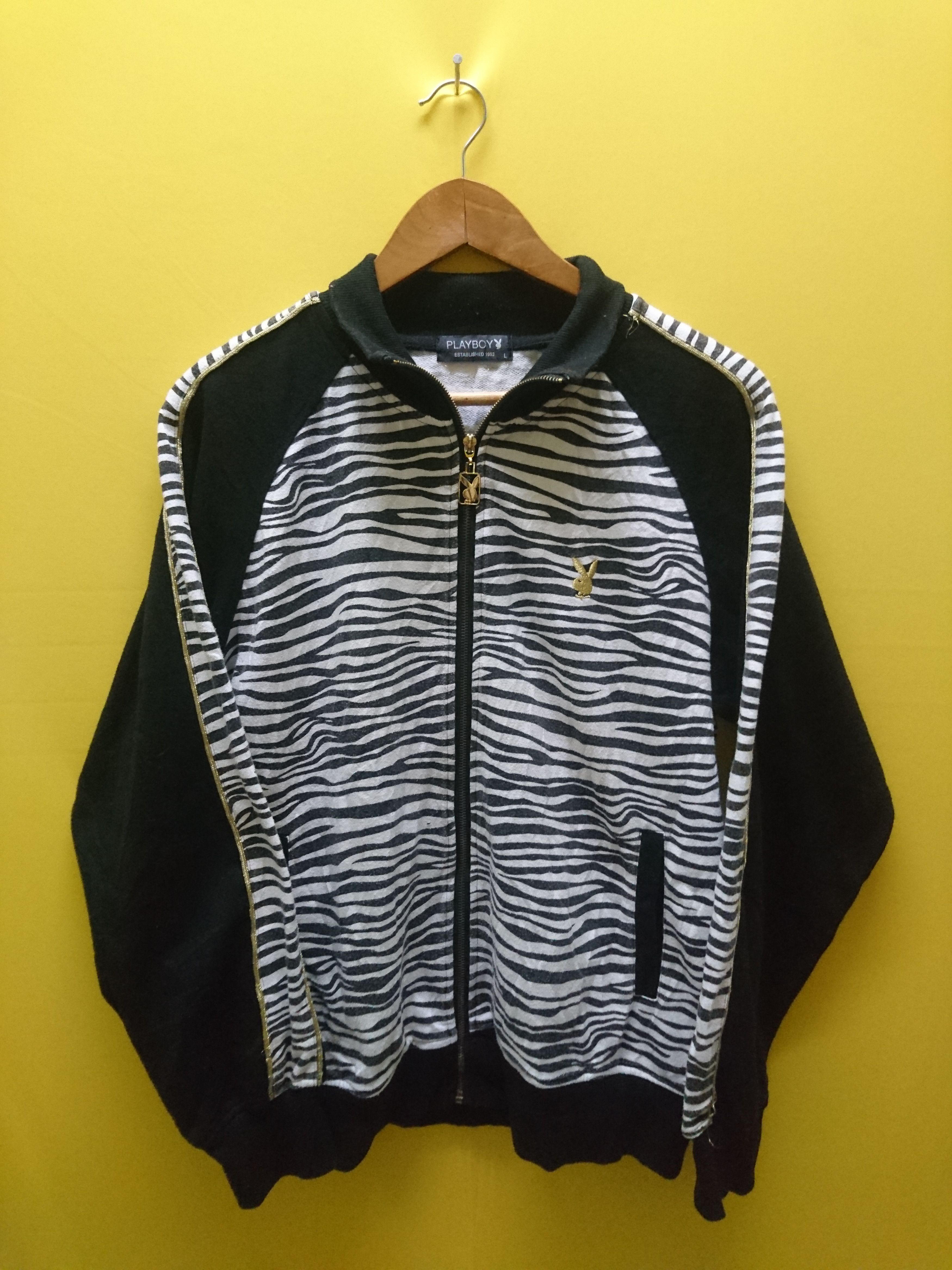 Playboy Vintage Playboy Zebra Stripe Jacket Size US M / EU 48-50 / 2 - 3 Thumbnail