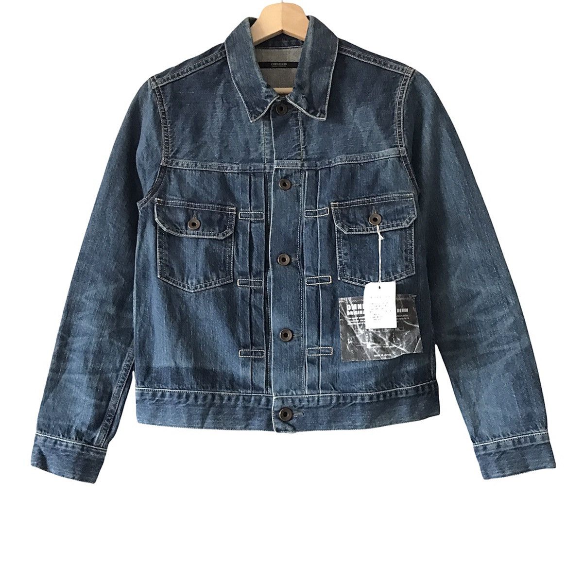 Japanese Brand × OMNIGOD Authentic BNWT Omnigod Japan Indigo Selvedge Trucker Jacket Size US M / EU 48-50 / 2 - 1 Thumbnail