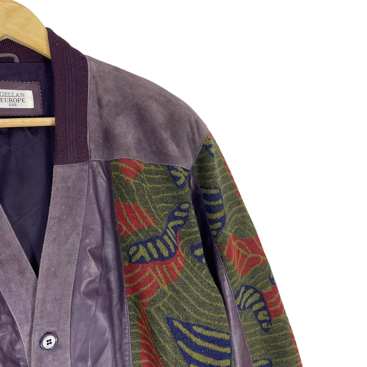 Designer ⚡️GELLAN EUROPE PAISLEY LEATHER BUTTON JACKET Size US M / EU 48-50 / 2 - 4 Thumbnail