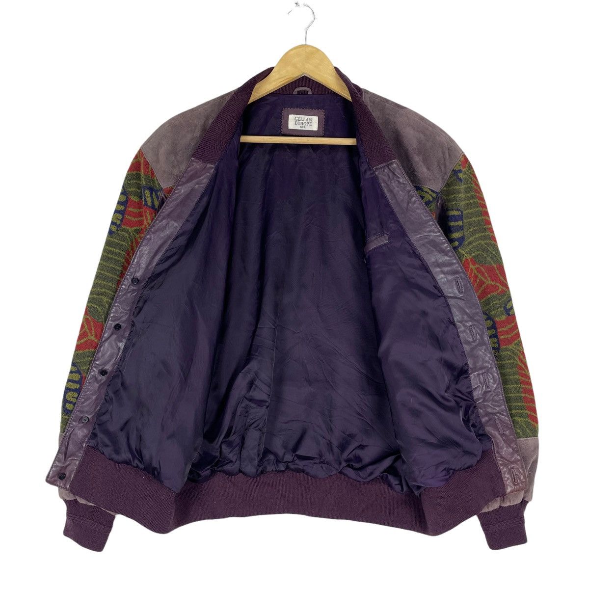 Designer ⚡️GELLAN EUROPE PAISLEY LEATHER BUTTON JACKET Size US M / EU 48-50 / 2 - 10 Thumbnail