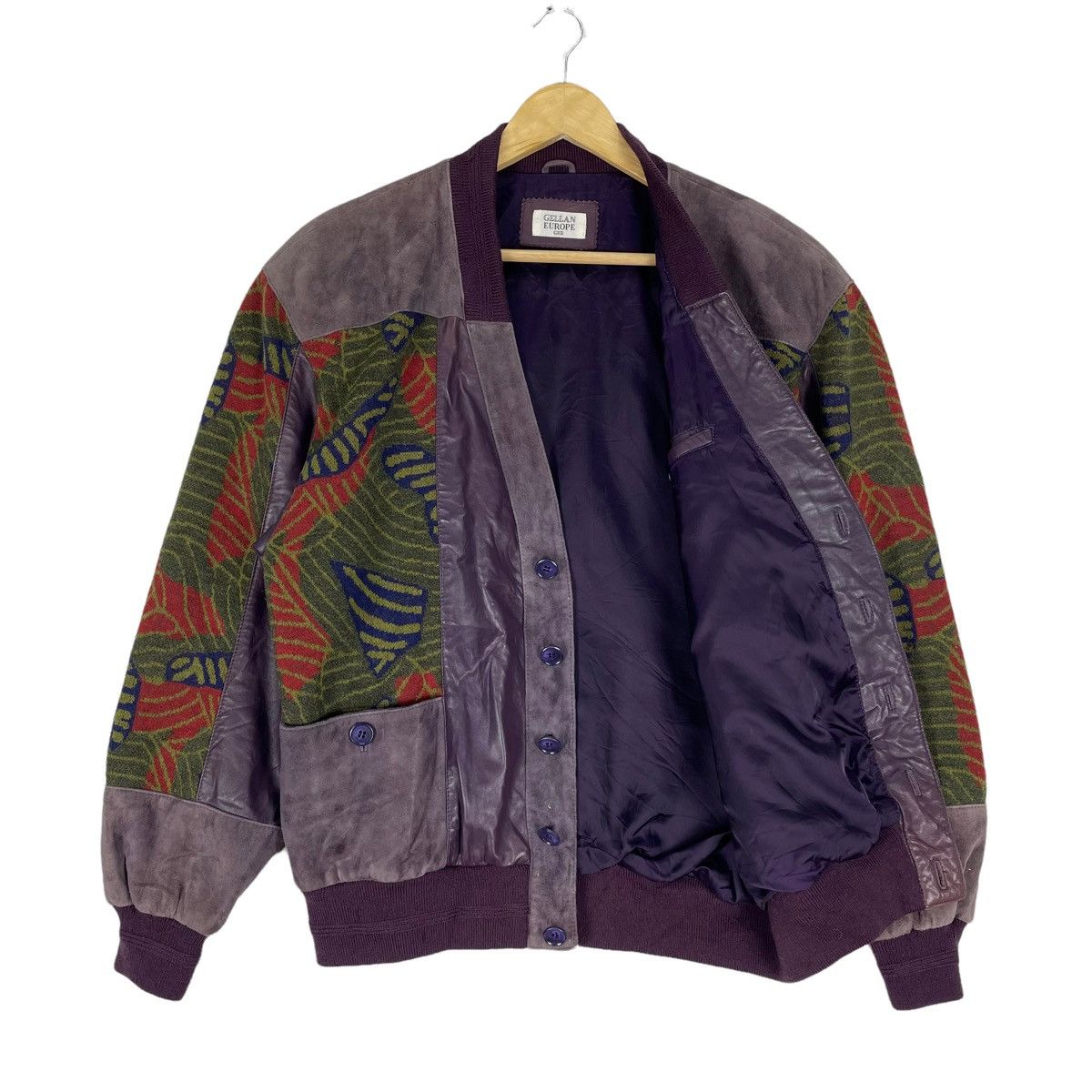 Designer ⚡️GELLAN EUROPE PAISLEY LEATHER BUTTON JACKET Size US M / EU 48-50 / 2 - 9 Thumbnail