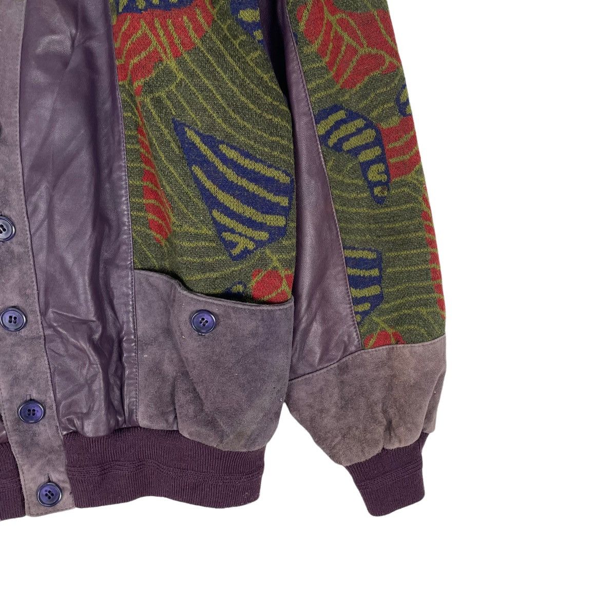 Designer ⚡️GELLAN EUROPE PAISLEY LEATHER BUTTON JACKET Size US M / EU 48-50 / 2 - 5 Thumbnail