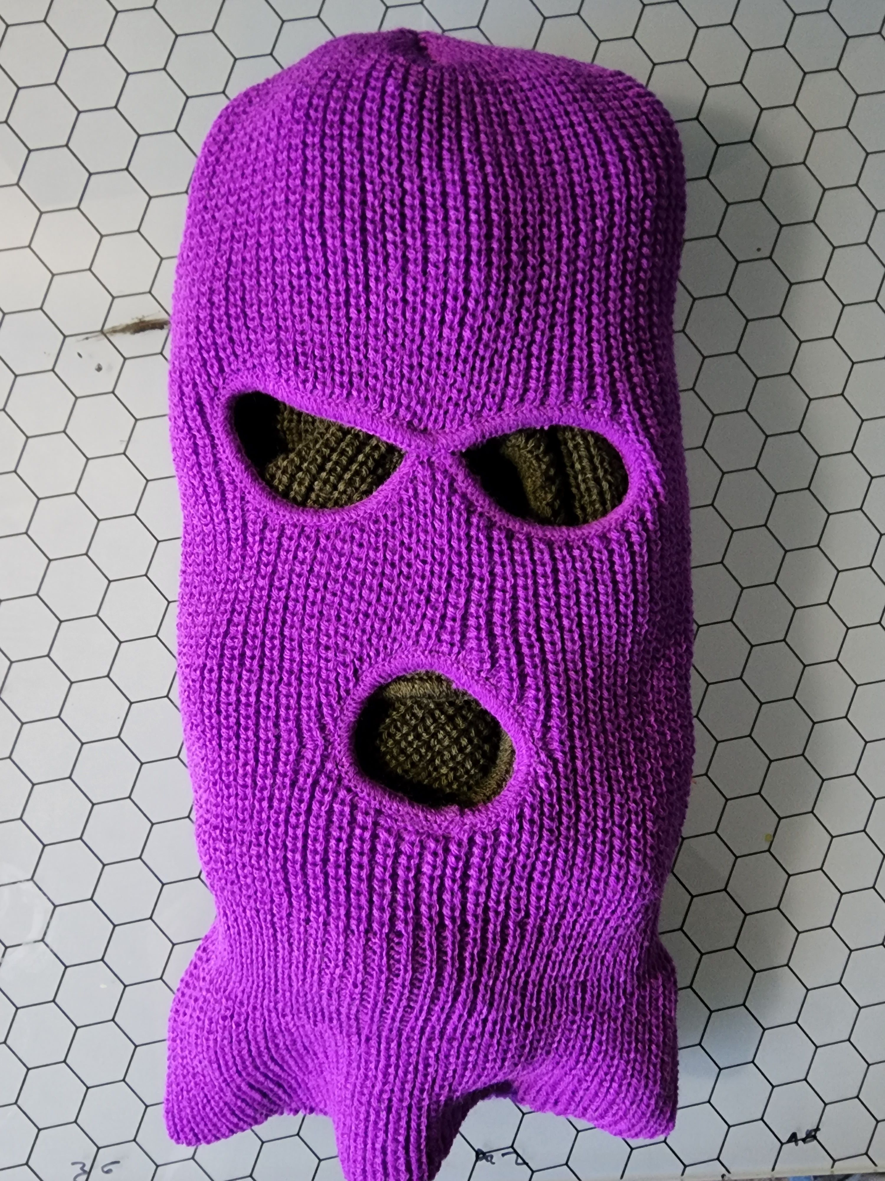Streetwear Purple Ski Mask Size ONE SIZE - 4 Preview