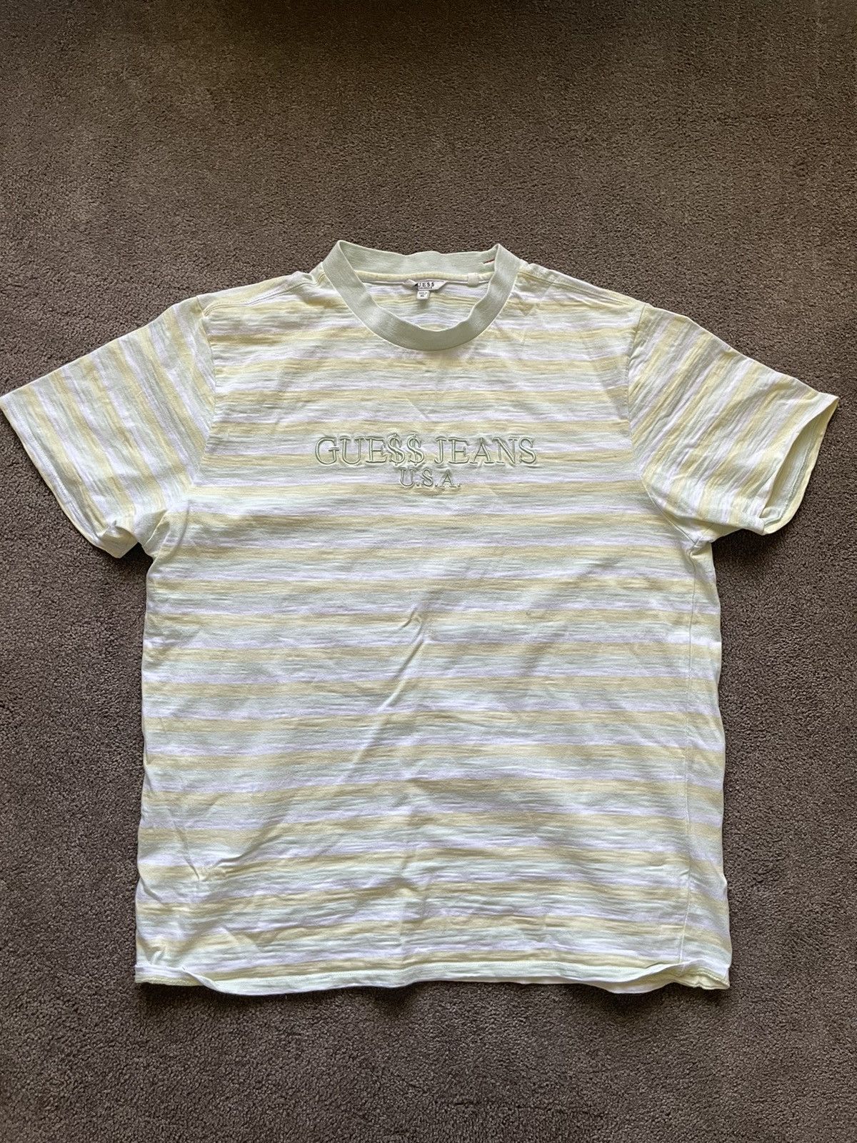 Asap Rocky Guess Striped Tee Tops