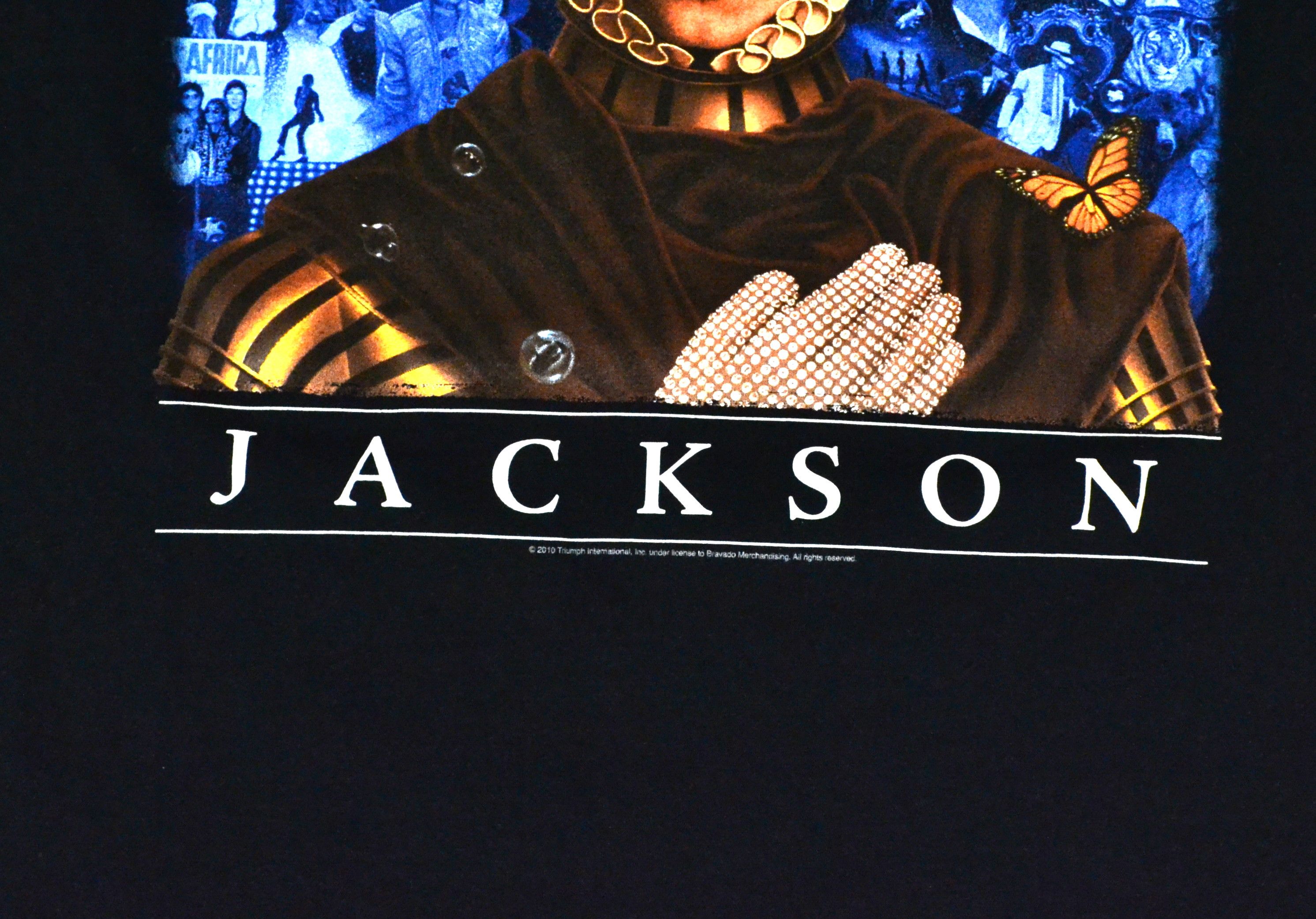 Michael Jackson Michael Jackson Mens T-Shirt King Of Pop 2010 Size L Black Size US L / EU 52-54 / 3 - 4 Thumbnail