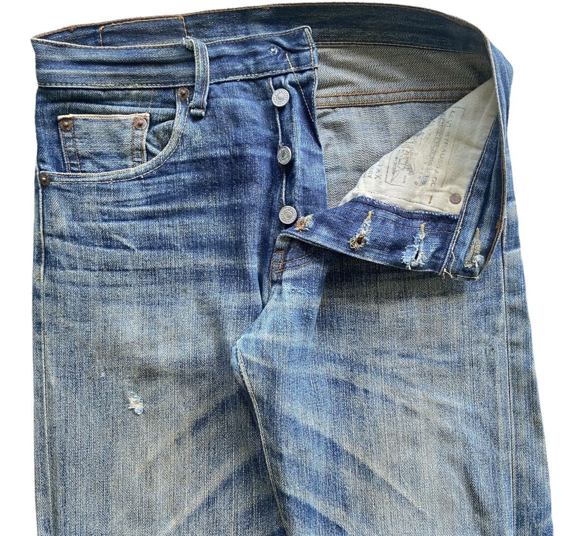 Levi's Vintage Levis 501 Big E Red Line Selvedge Jeans Size US 29 - 2 Thumbnail