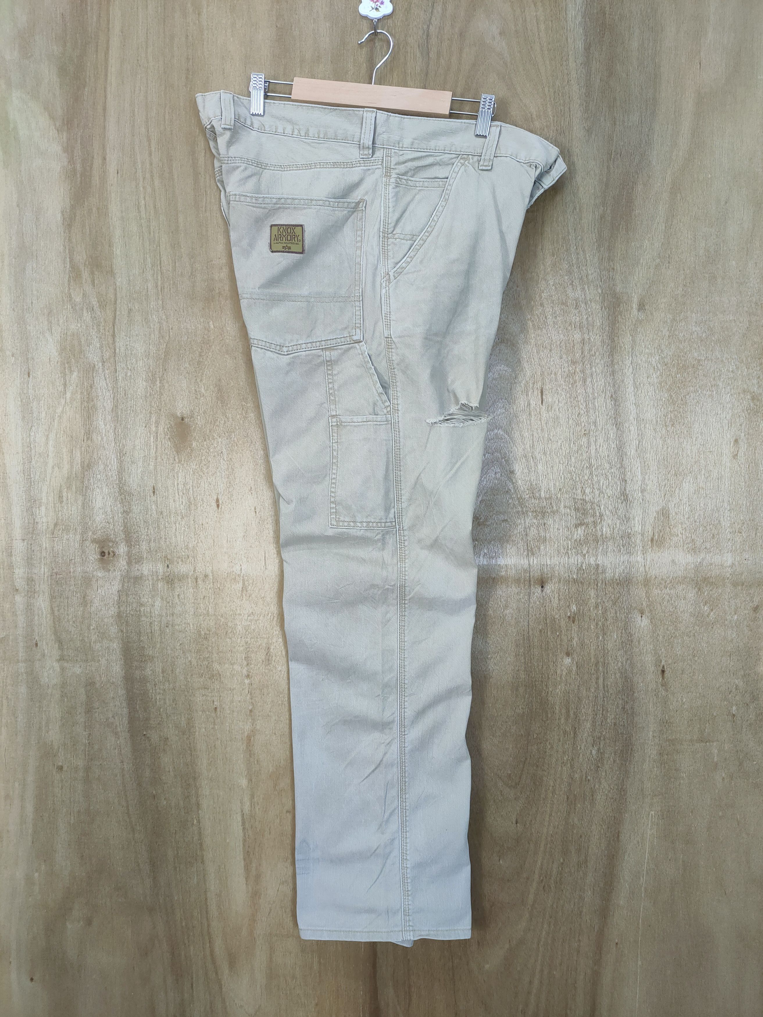 Alpha Industries × Vintage KNOX ARMORY ALPHA INDUSTRIES CARGO PANTS Size US 36 / EU 52 - 6 Thumbnail