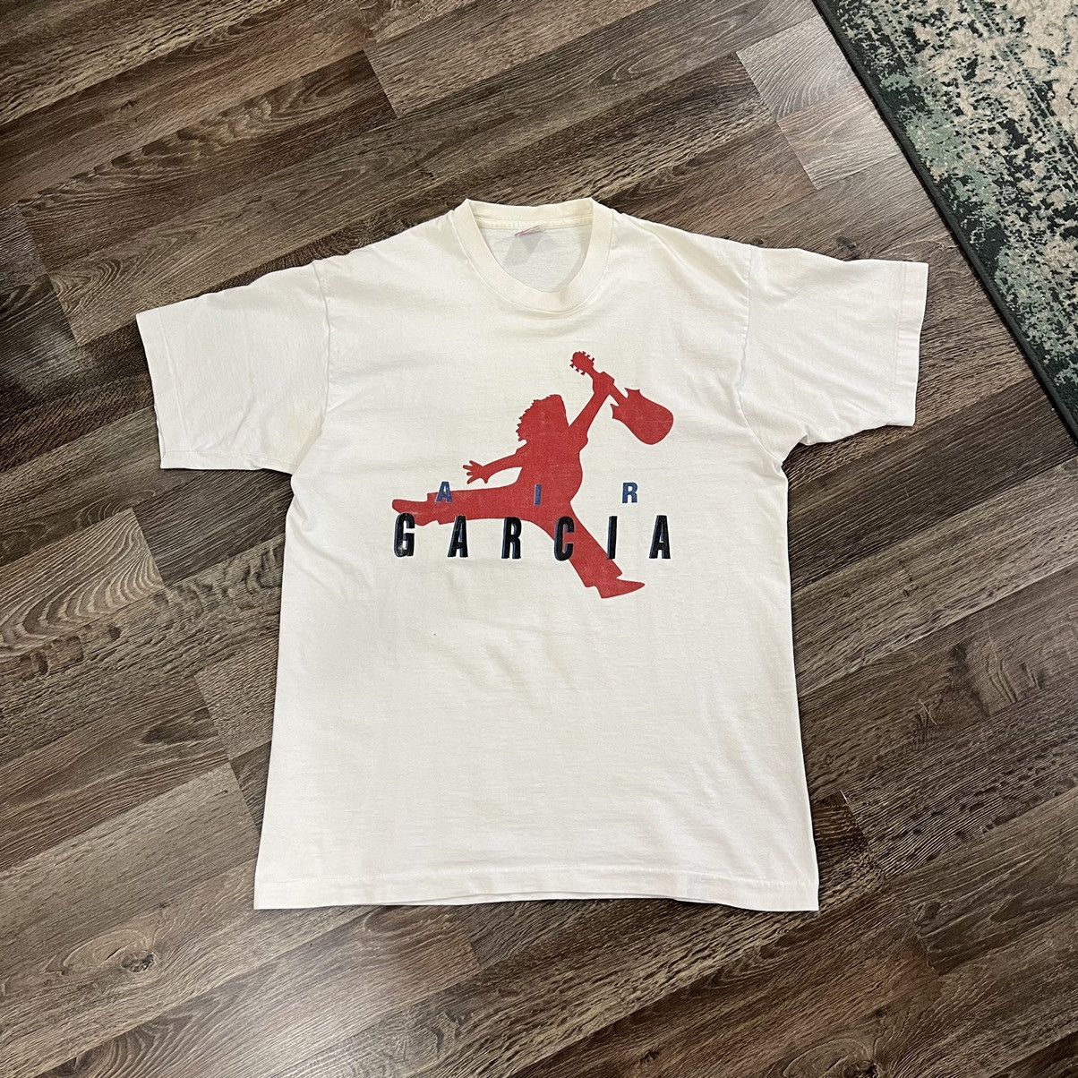 image of Vintage Grateful Dead Air Garcia T-Shirt in White, Men's (Size Large)