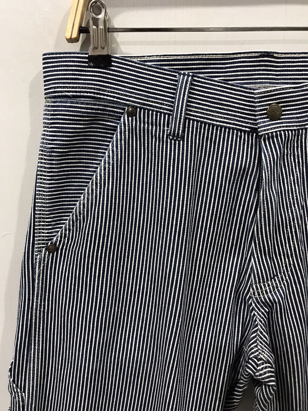 Japanese Brand OSHKOSH Classic Hickory Stripe Carpenter Denim Size US 32 / EU 48 - 3 Thumbnail